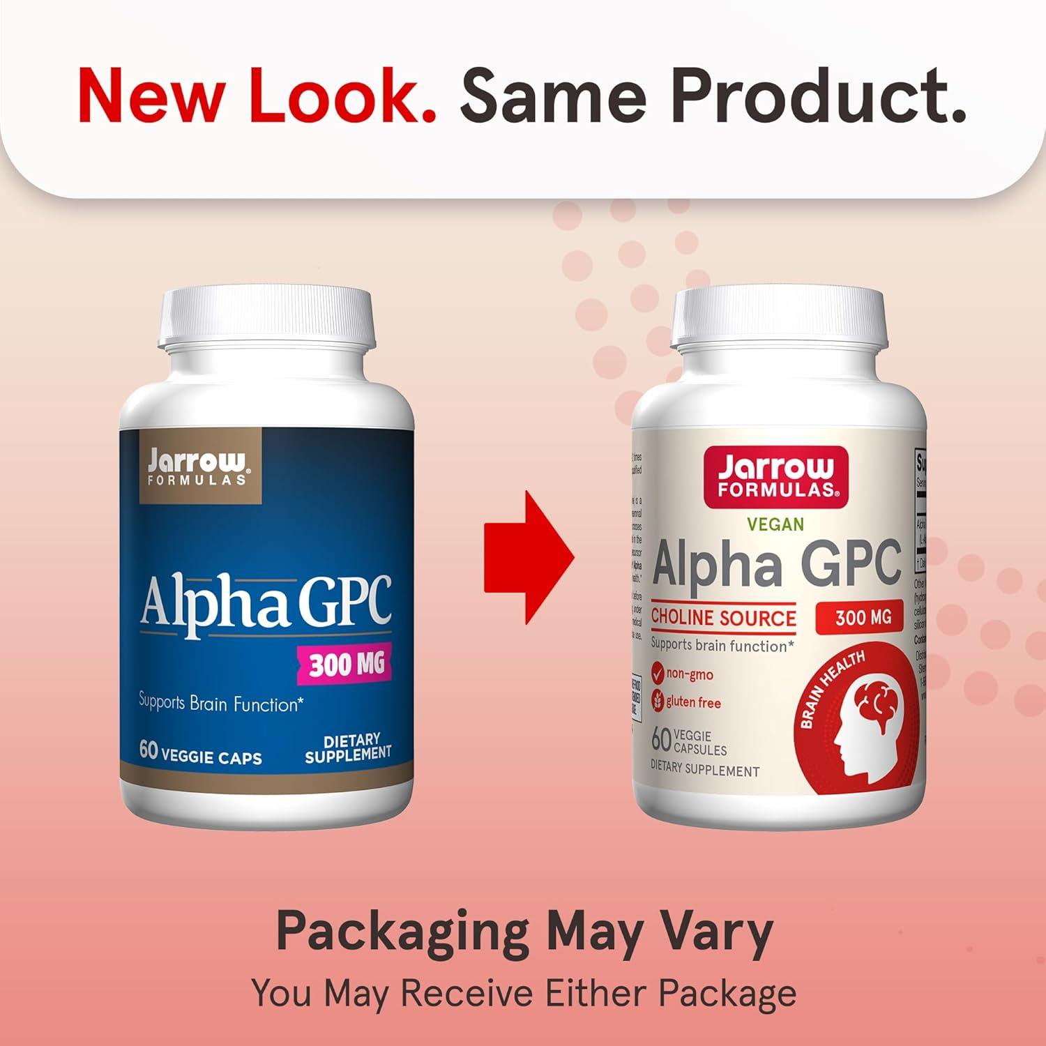 image:imageJarrow Formulas Alpha GPC 300mg Dietary Supplement Brain Health Supplements for Adults 60 Veggie Capsules 30 Day Supply60 Count Pack of 1