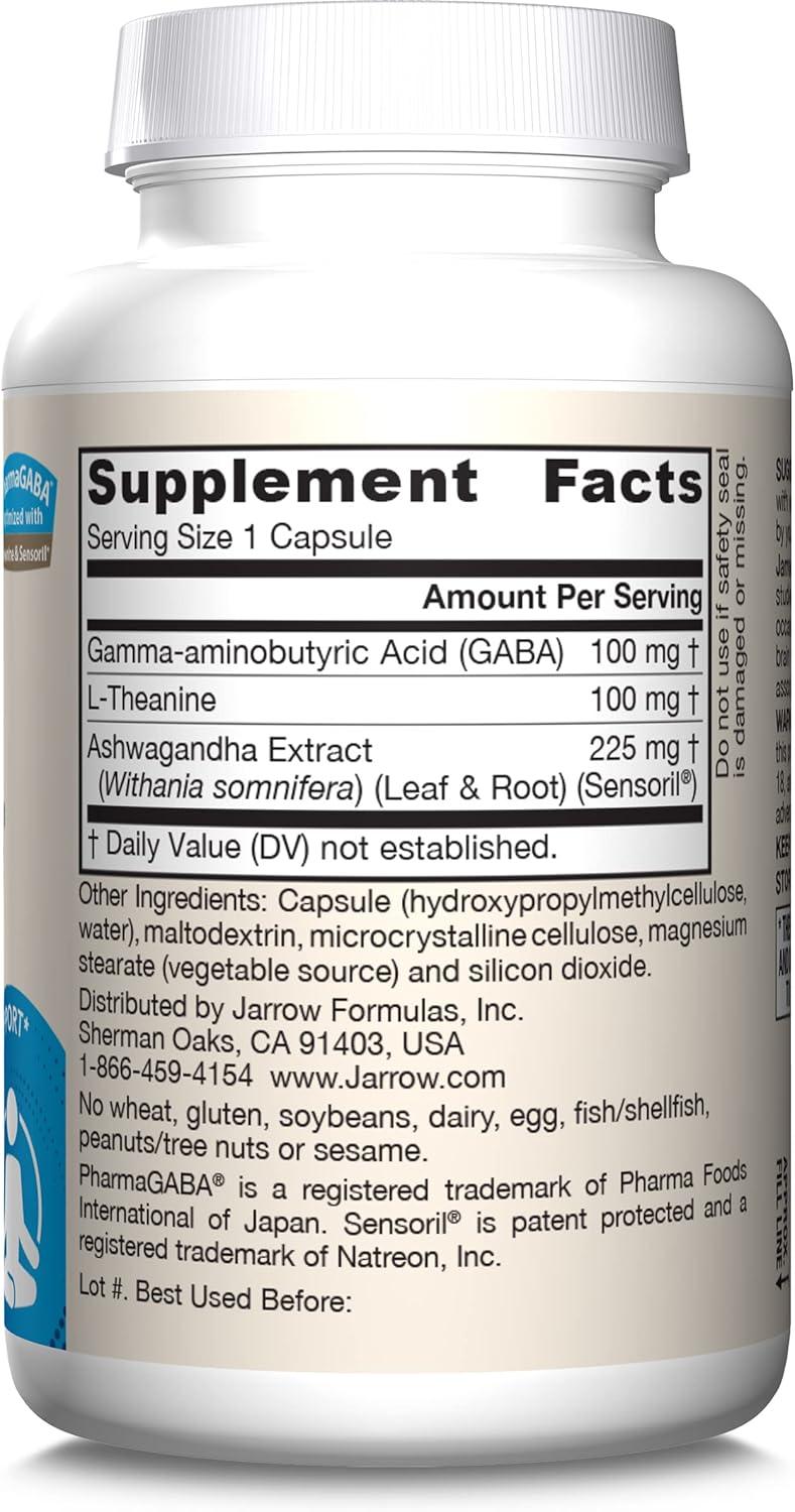 image:imageJarrow Formulas GABA Soothe 3 Ingredient Dietary Supplement for Relaxation and Occasional Stress 30 Veggie Capsules 30 Day Supply