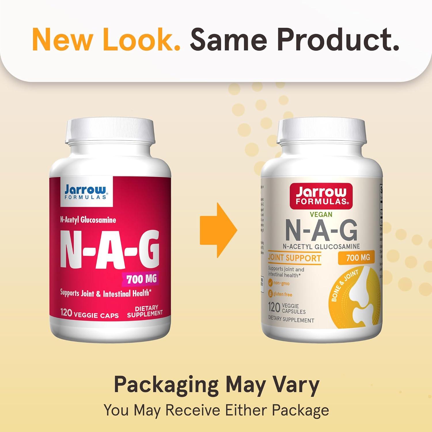 image:imageJarrow Formulas NAG 700 mg NAcetyl Glucosamine Acetylated Form of Glucosamine for Bone and Joint Support 120 Veggie Capsules Up to 120 ServingsUnflavored