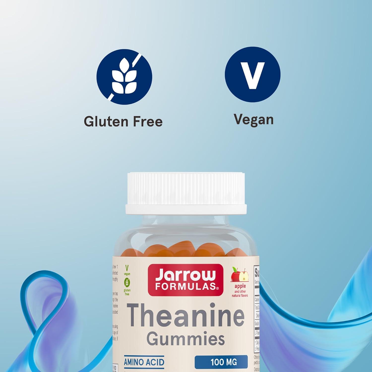 image:imageJarrow Formulas Regular Strength Theanine 100 mg Dietary Supplement 60 Capsules 60 Day SupplyApple