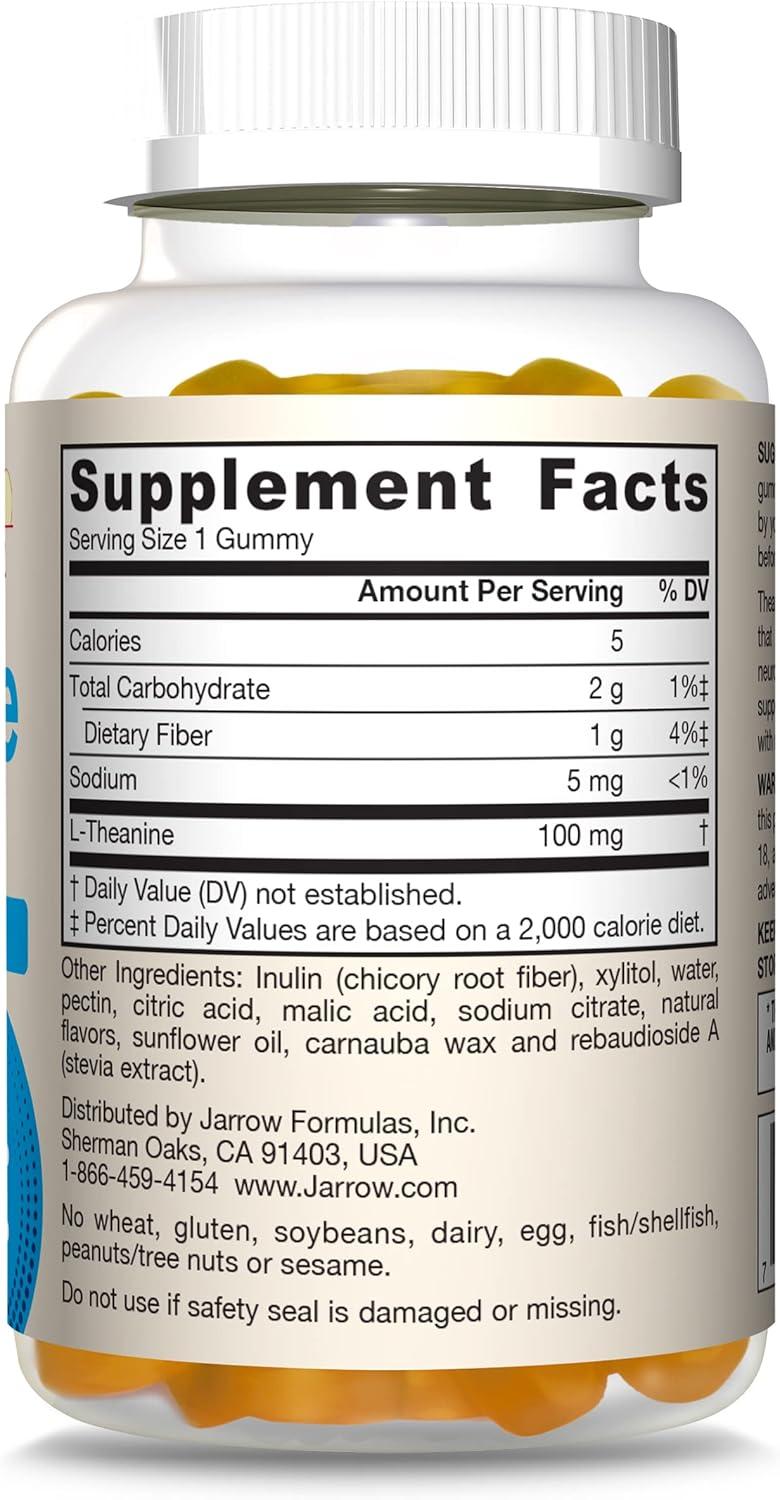 image:imageJarrow Formulas Regular Strength Theanine 100 mg Dietary Supplement 60 Capsules 60 Day SupplyApple