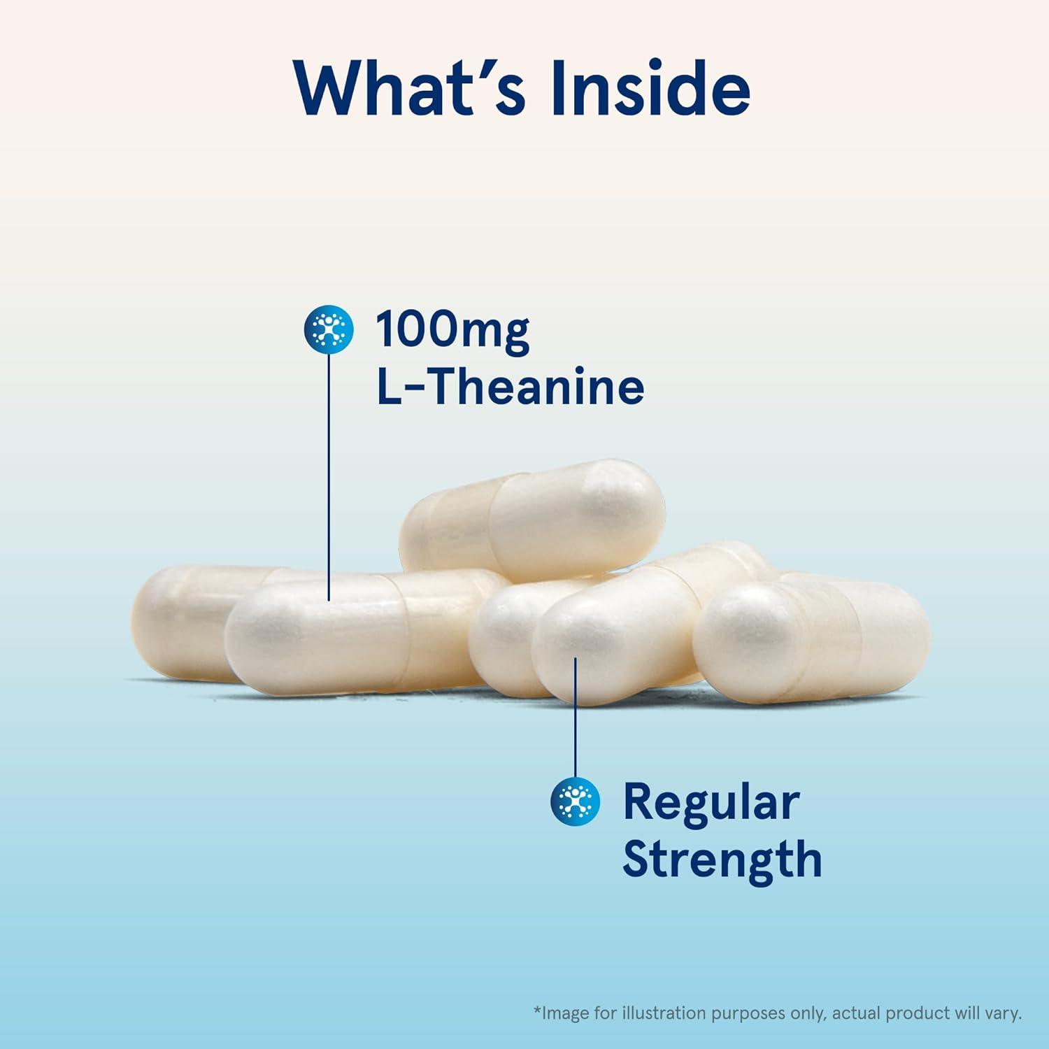 image:imageJarrow Formulas Regular Strength Theanine 100 mg Dietary Supplement 60 Capsules 60 Day SupplyUnflavored