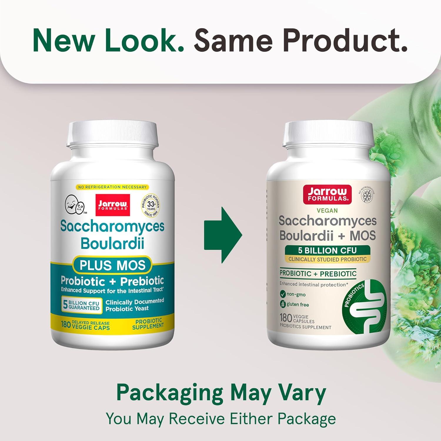 image:imageJarrow Formulas Saccharomyces Boulardii MOS Probiotics for Digestive Health and Intestinal Tract Support 5 Billion CFU Per Serving 180 Delayed Release Caps Probiotic Prebiotic 180 ServingsUnflavored