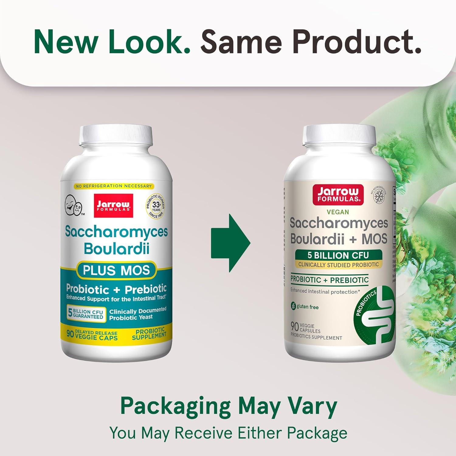 image:imageJarrow Formulas Saccharomyces Boulardii MOS Probiotics for Digestive Health and Intestinal Tract Support 5 Billion CFU Per Serving 180 Delayed Release Caps Probiotic Prebiotic 180 ServingsUnflavored