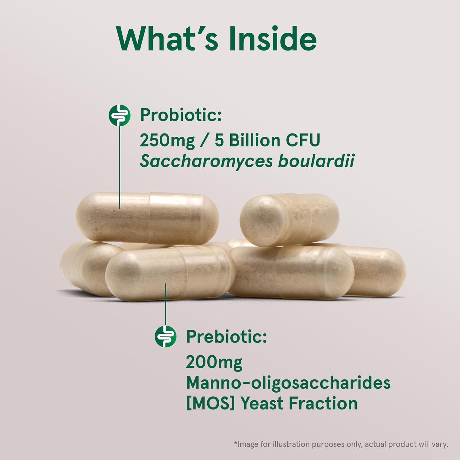 image:imageJarrow Formulas Saccharomyces Boulardii MOS Probiotics for Digestive Health and Intestinal Tract Support 5 Billion CFU Per Serving 180 Delayed Release Caps Probiotic Prebiotic 180 ServingsUnflavored