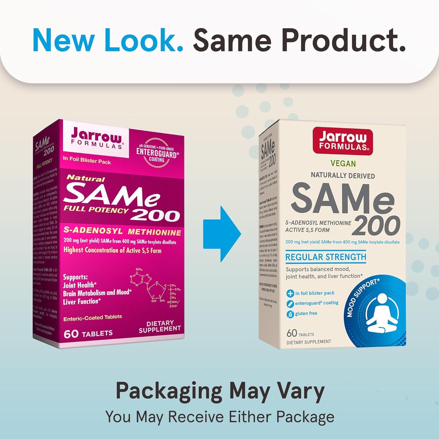 image:imageJarrow Formulas Same 200 mg Supports Joint Health Liver Function Brain Metabolism 20 Tablets Up to A 20 Day SupplyUnflavored