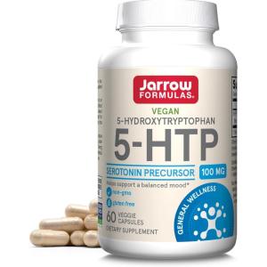 Jarrow Formulas® 5-HTP, 100 mg, Serotonin Precursor, 60 Veggie Capsules, 60 Day Supply(5-HTP)