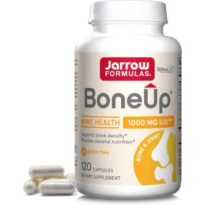 Jarrow Formulas BoneUp for Bone Density – Vitamin D3 and K2, Calcium Support, 240 Capsules, Provides Skeletal Nutrition, Up to 40 Days Supply(Unflavored)