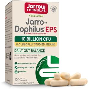 Jarrow Formulas Jarro Dophilus Probiotics 10 Billion CFU – Probiotic Supplement Capsules for Digestive Health & Gut Health for Women and Men, 60 Veggie Capsules, Up to 30 Days, Shelf Stable(120 Count (Pack of 1))
