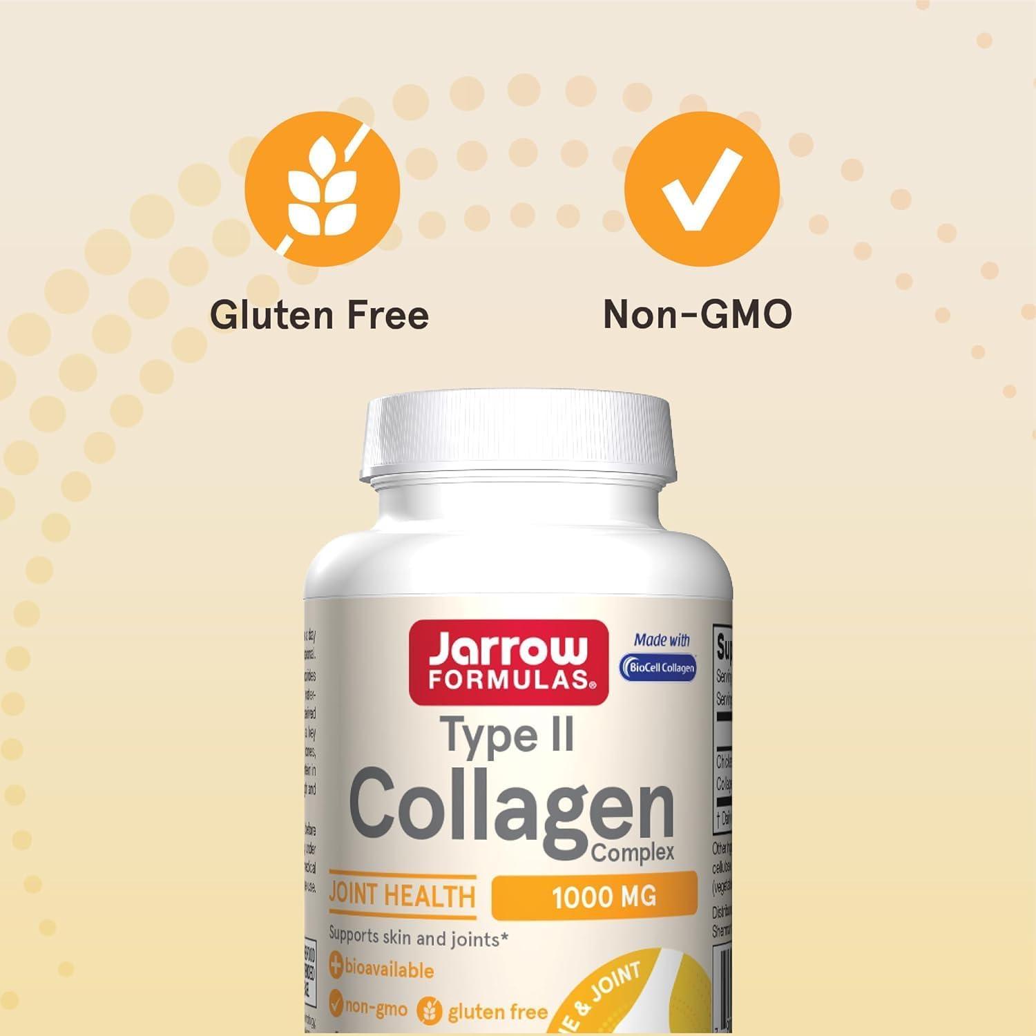 image:imageJarrow Formulas Type II Collagen Complex 1000 mg Supplements Supports Skin and Joint Health 60 Capsules 30 Day Supply60 Count Pack of 2