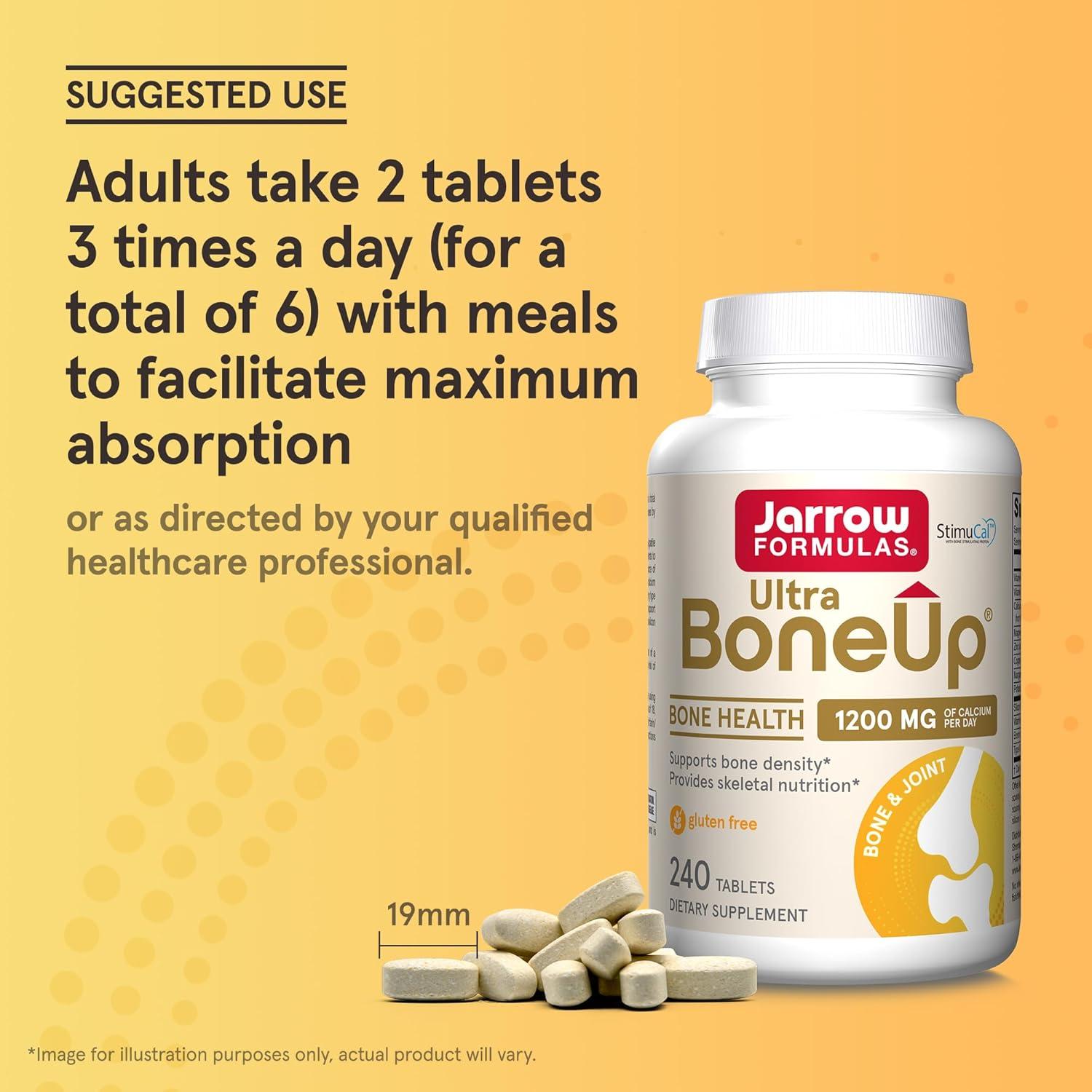 image:imageJarrow Formulas Ultra BoneUp Includes MK7 and Silicon for Added Bone Support 240 Bone Health Tablets