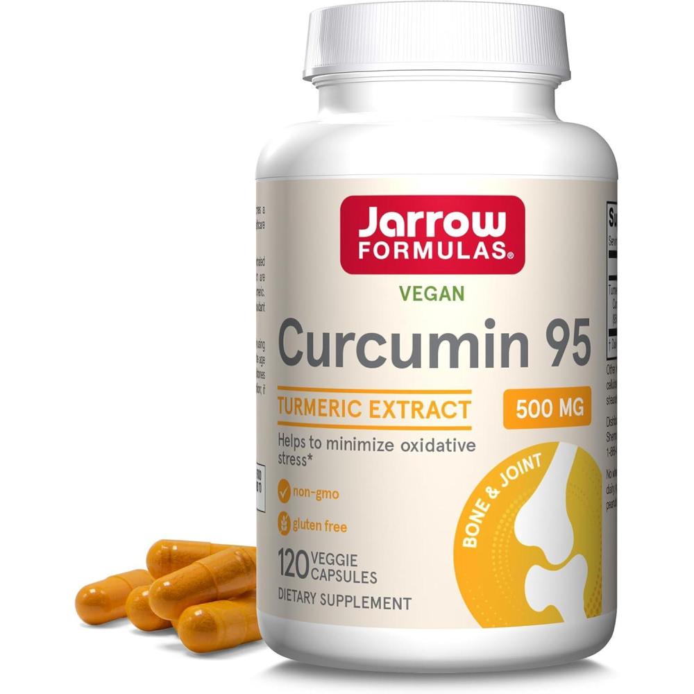 image:imageJarrow Formulas Curcumin 95 Supplement Turmeric Extract Supplement 500 mg for Antioxidant amp Joint Support 120 Capsules120 Count Pack of 1