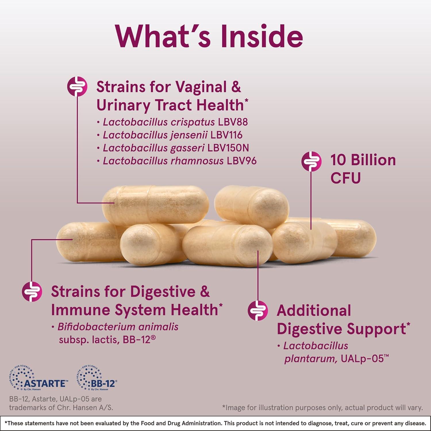 image:imageJarrow Formulas FemDophilus Advanced Vaginal amp Digestive Probiotics 10 Billion CFU with 6 Science Backed Strains for Vaginal Urinary Tract Digestive amp Immune Support 30 Capsules ShelfStable30 Count Pack of 1