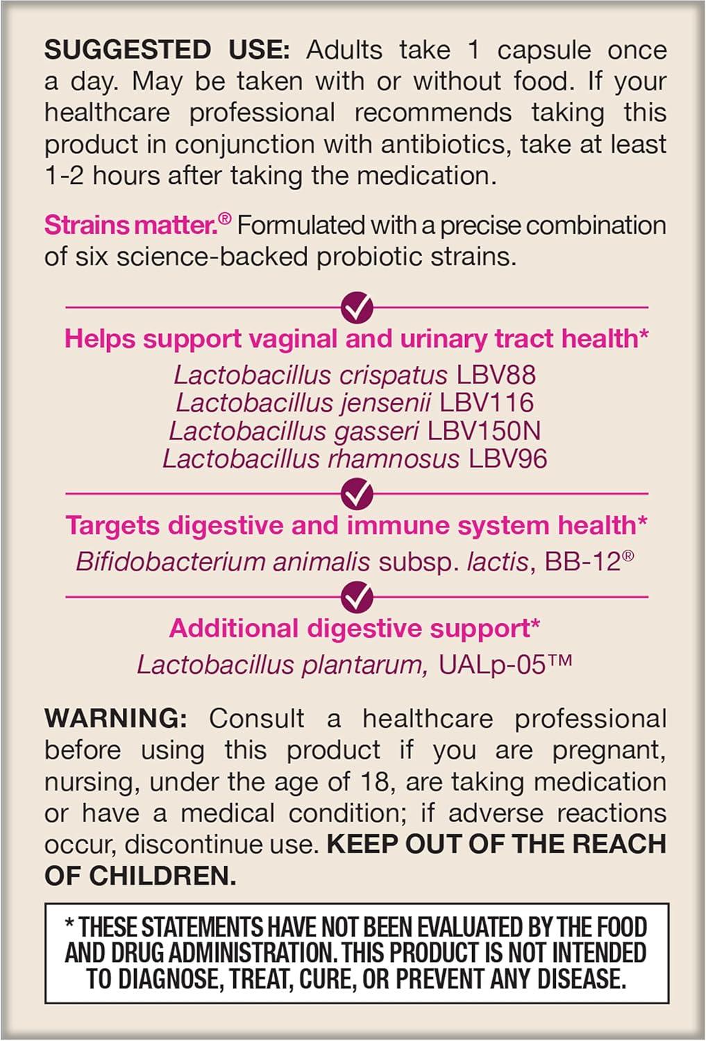 image:imageJarrow Formulas FemDophilus Advanced Vaginal amp Digestive Probiotics 10 Billion CFU with 6 Science Backed Strains for Vaginal Urinary Tract Digestive amp Immune Support 30 Capsules ShelfStable30 Count Pack of 1