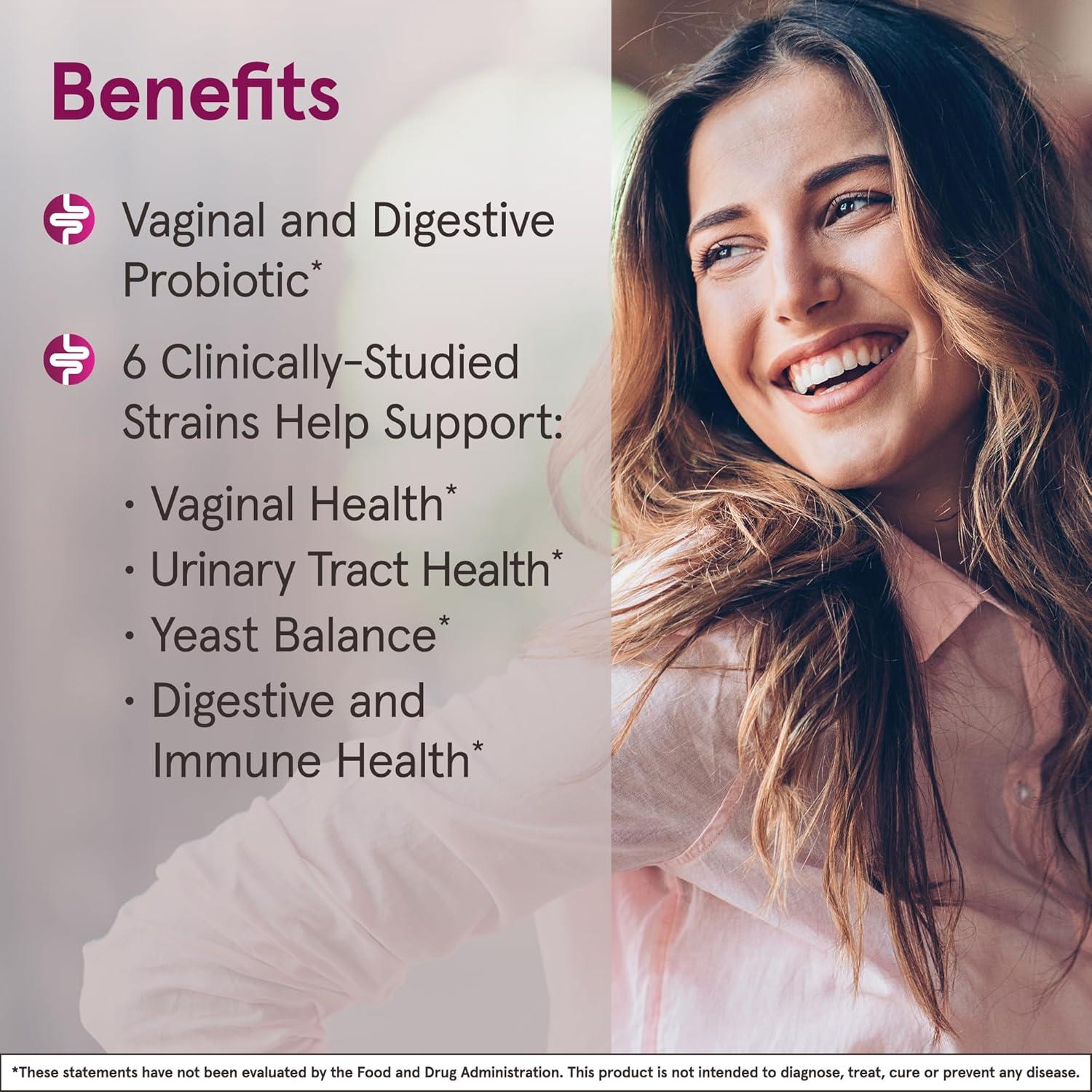image:imageJarrow Formulas FemDophilus Advanced Vaginal amp Digestive Probiotics 10 Billion CFU with 6 Science Backed Strains for Vaginal Urinary Tract Digestive amp Immune Support 30 Capsules ShelfStable30 Count Pack of 1