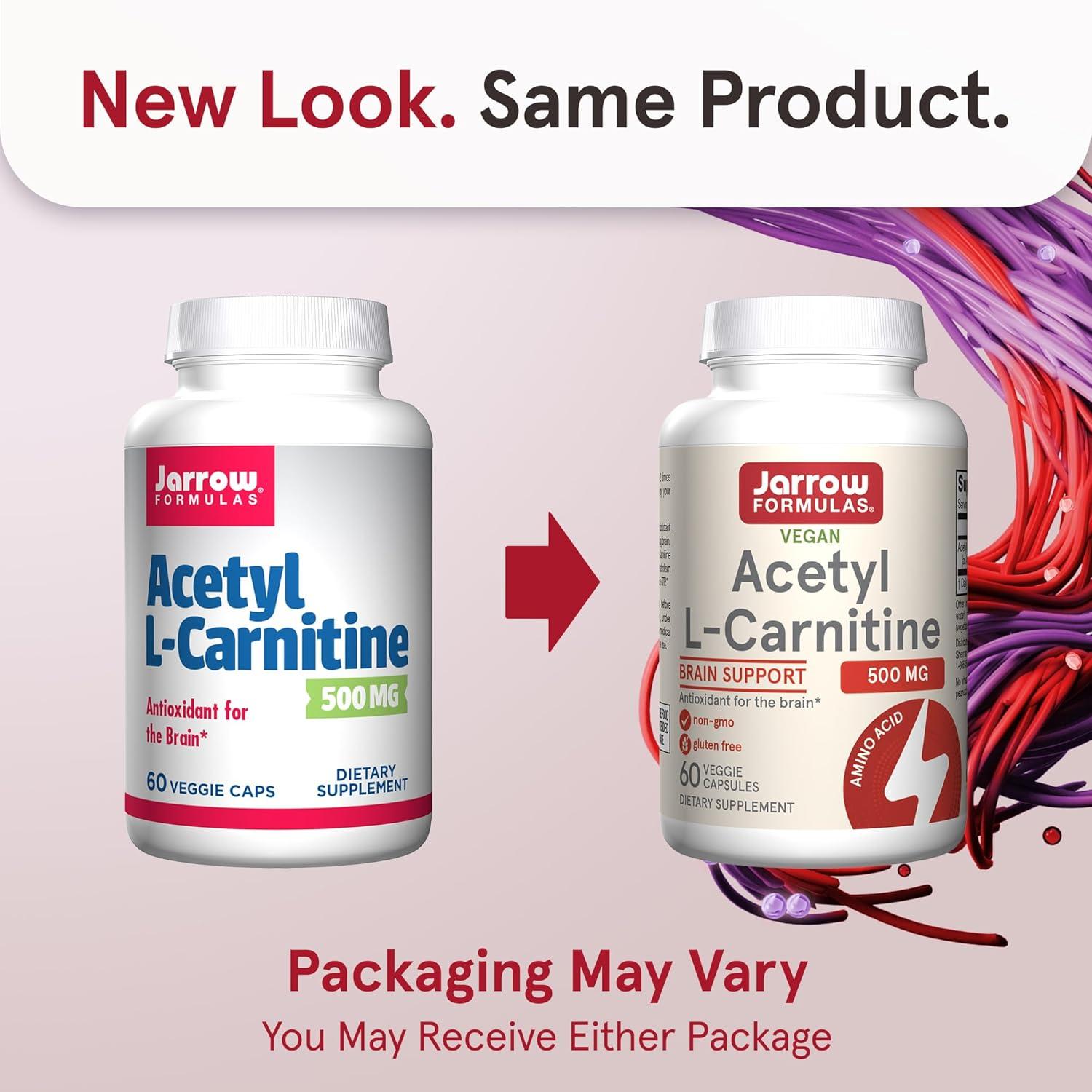 image:imageJarrow Formulas Acetyl LCarnitine 500 mg Dietary Supplement Amino Acid Support for Brain Health and Antioxidants 120 Veggie Capsules 120 Day SupplyUnflavored