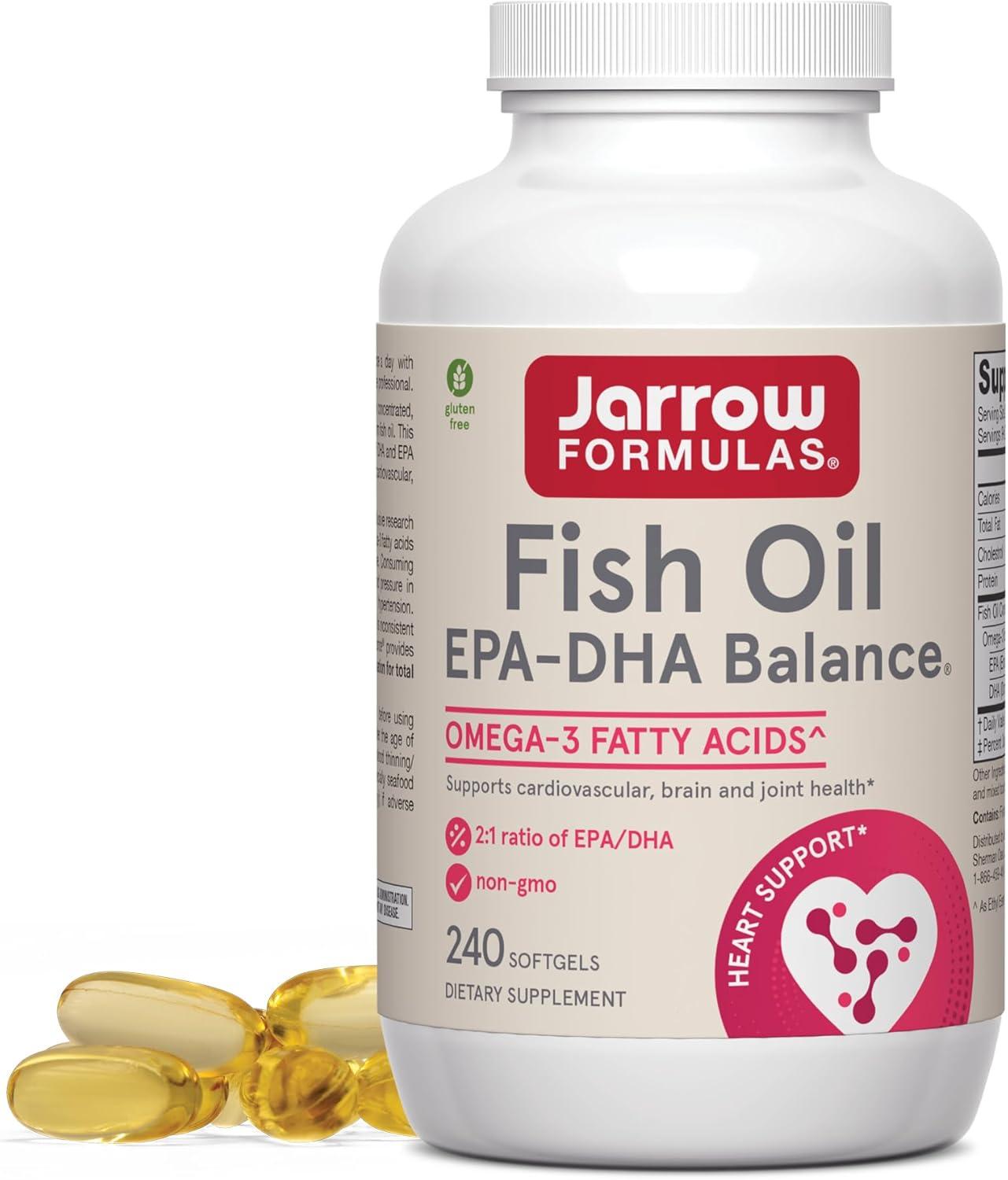 image:imageJarrow Formulas EPADHA Balance 1200 mg Omega3 Fatty Acids for Cardiovascular Support 240 Softgels 120 Day SupplyUnflavored