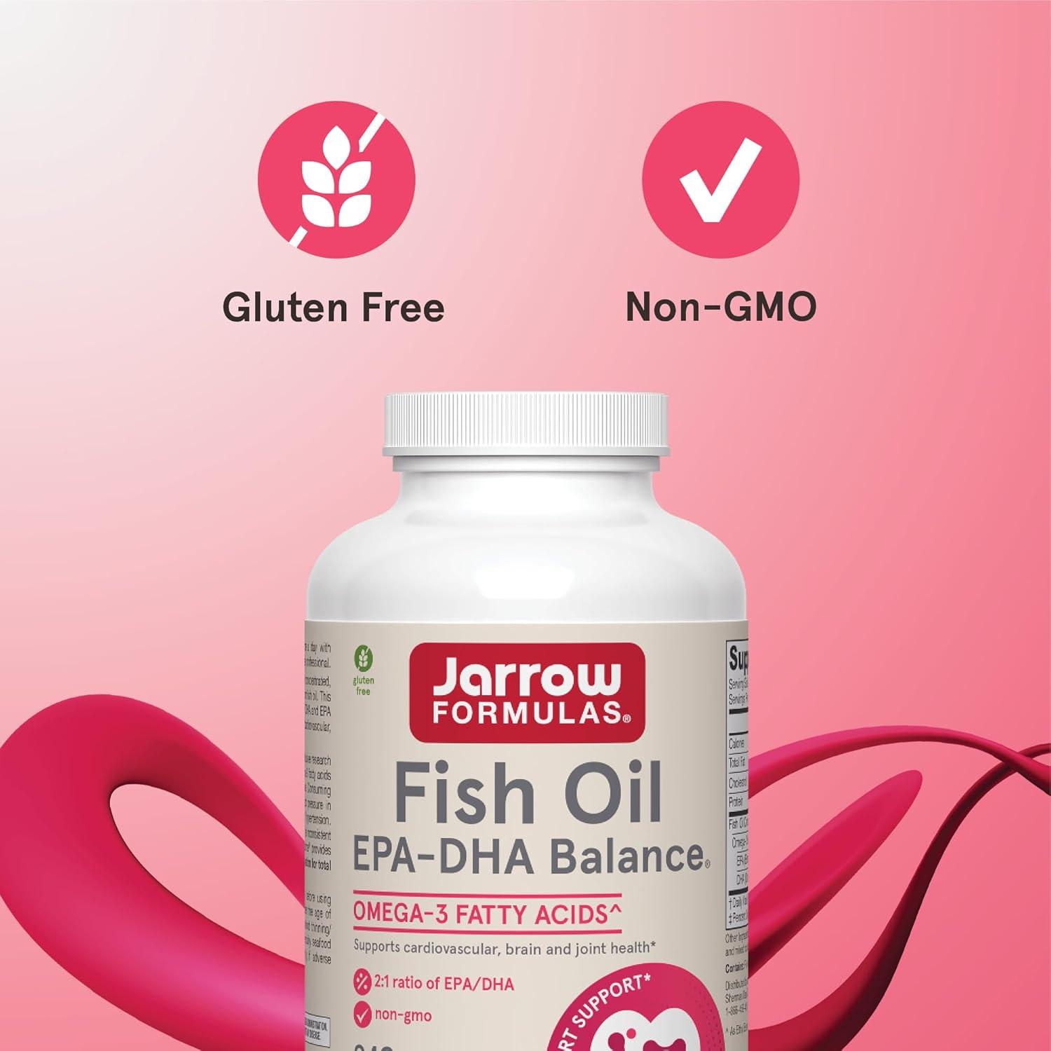 image:imageJarrow Formulas EPADHA Balance 1200 mg Omega3 Fatty Acids for Cardiovascular Support 240 Softgels 120 Day SupplyUnflavored