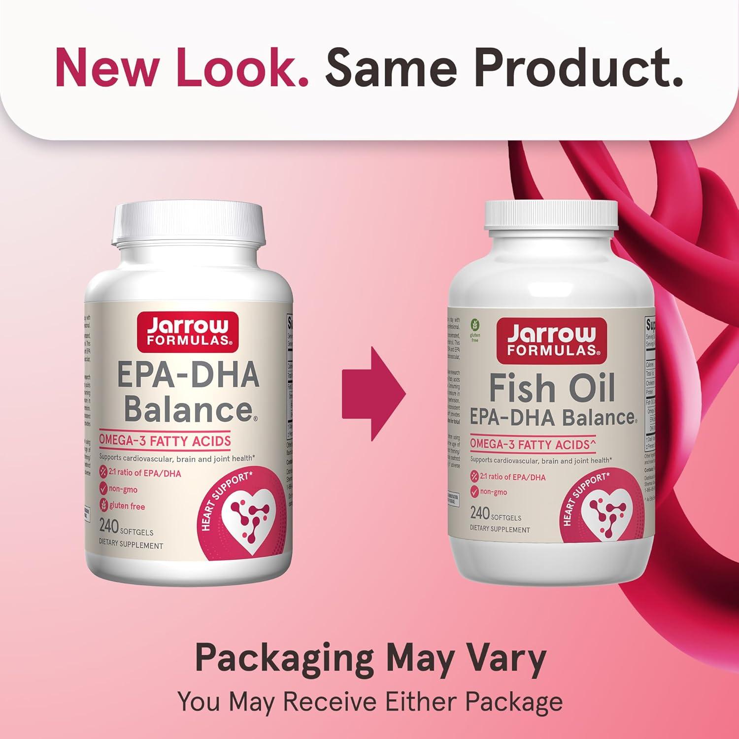 image:imageJarrow Formulas EPADHA Balance 1200 mg Omega3 Fatty Acids for Cardiovascular Support 240 Softgels 120 Day SupplyUnflavored