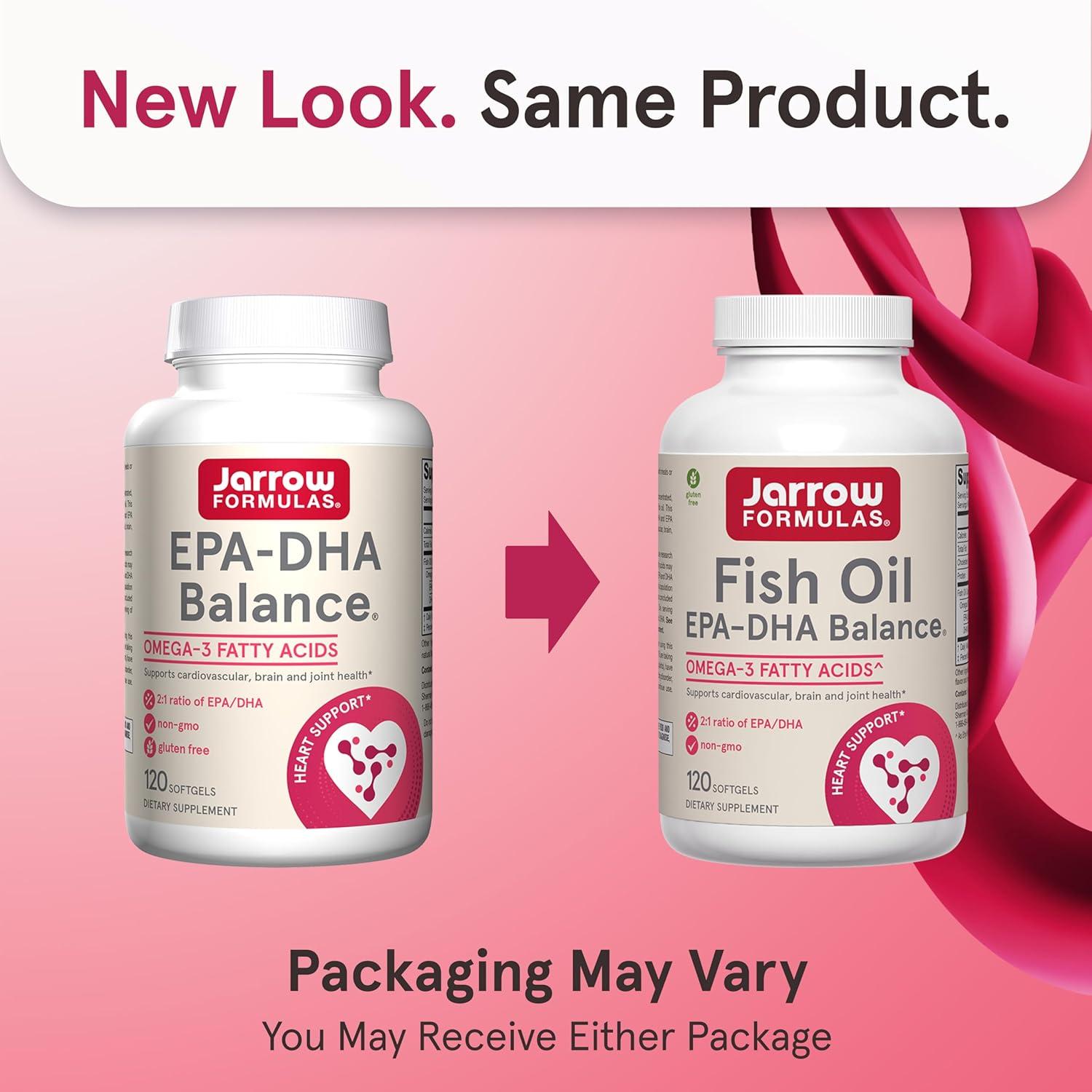 image:imageJarrow Formulas EPADHA Balance 1200 mg Omega3 Fatty Acids for Cardiovascular Support 240 Softgels 120 Day SupplyUnflavored