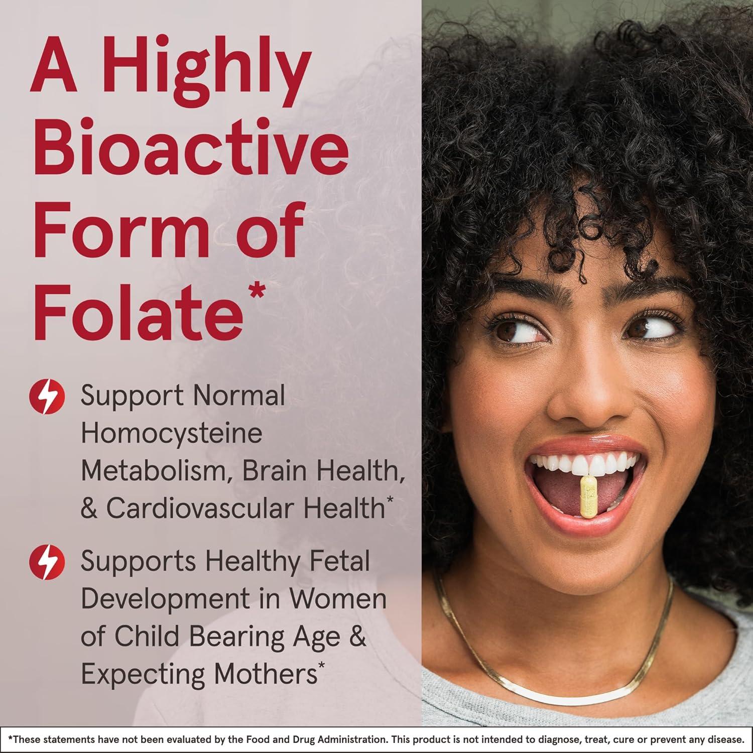 image:imageJarrow Formulas Extra Strength Methyl Folate 400 mcg Dietary Supplement for Cardiovascular and Neurologic Health Support 60 Veggie Capsules 60 Day SupplyUnflavored