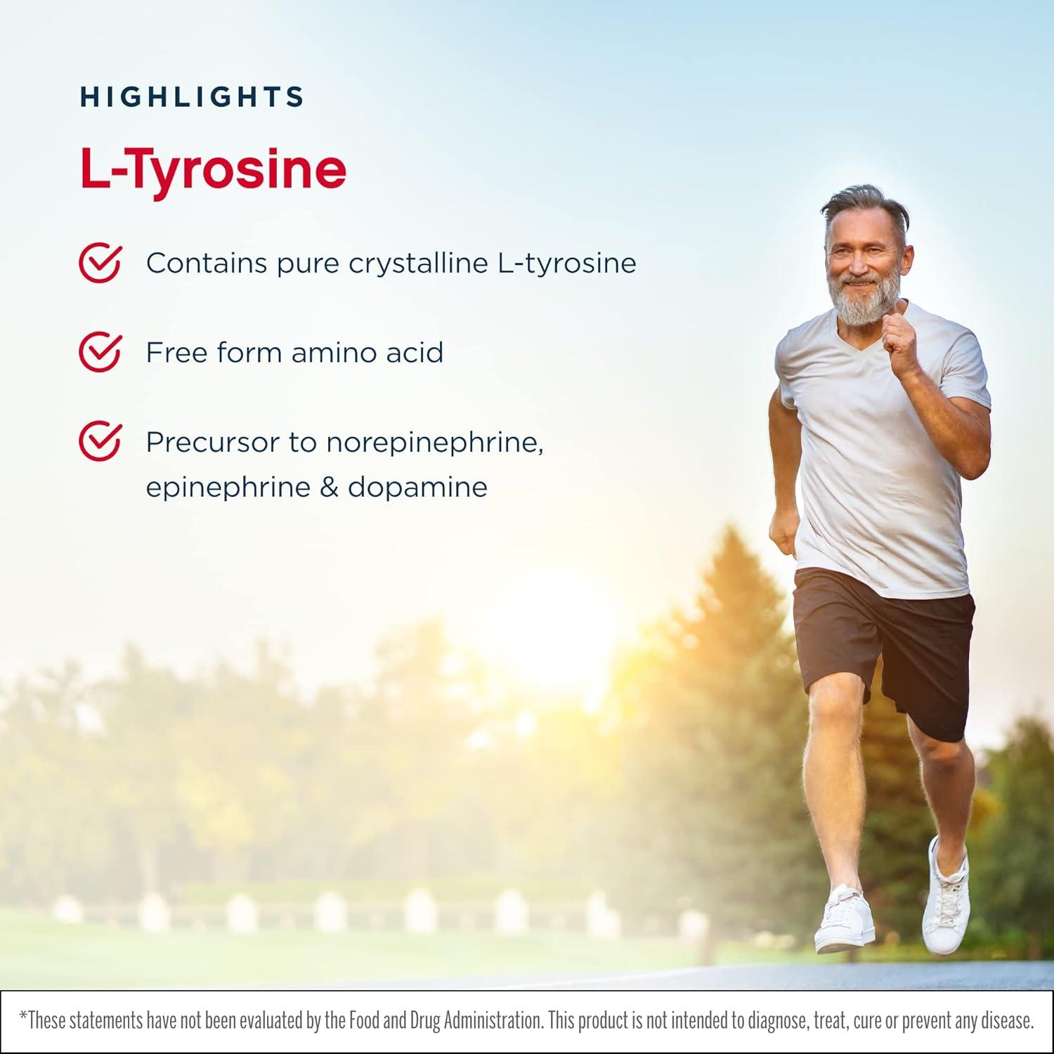 image:imageJarrow Formulas LTyrosine 500 mg Dietary Supplement Amino Acid Supplement for Brain Health Support 100 Capsules 100 Day Supply100 Count Pack of 2