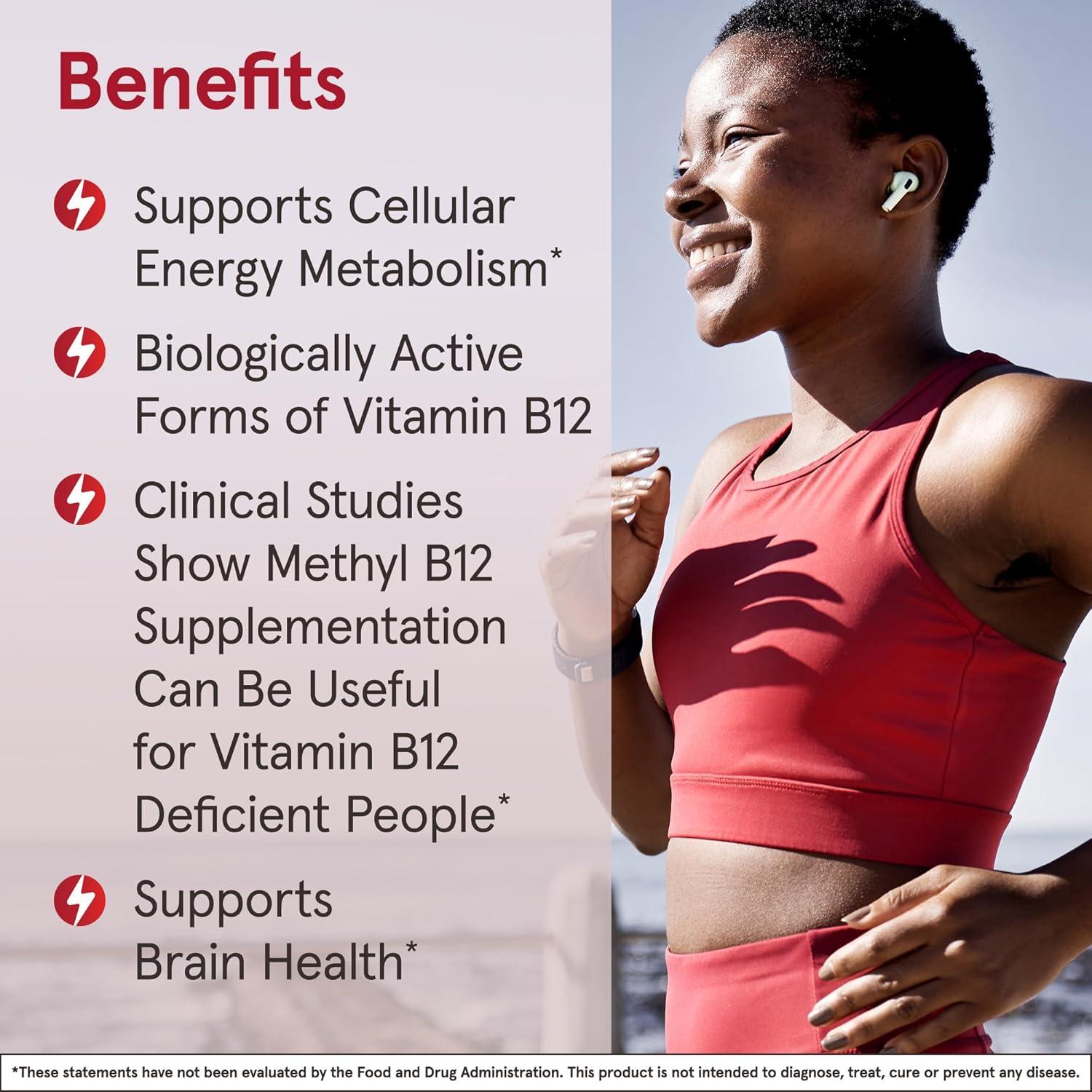 image:imageJarrow Formulas Methyl B12 Tablets 500 mg Dietary Supplement for Cellular Energy Production and Brain Health Support 100 Cherry Flavor Chewable Tablets 100 Day Supply100 Count Pack of 12