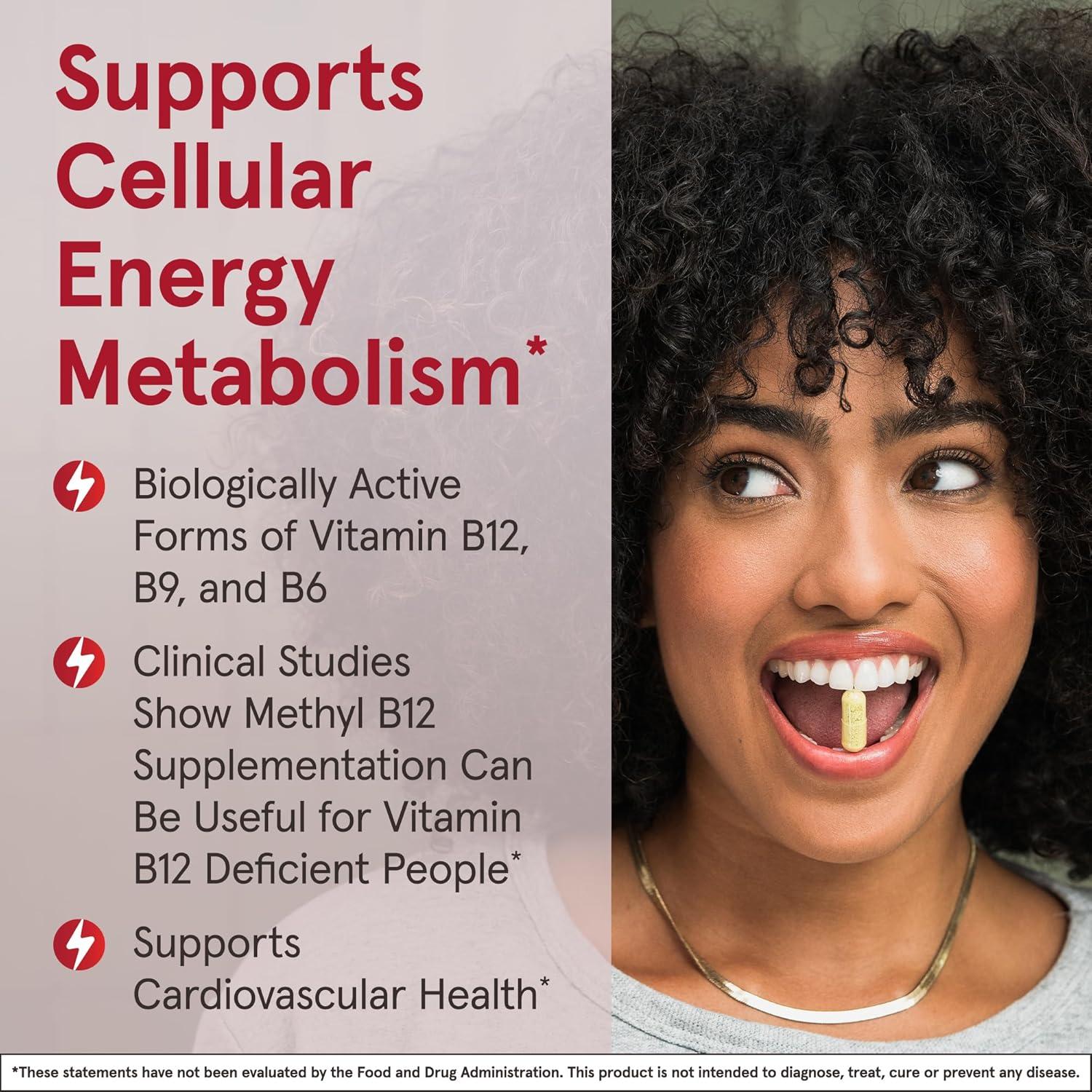 image:imageJarrow Formulas Methyl B12 amp Methyl Folate Bioactive Vitamin B9 amp Vitamin B12 Supplement Supports Cellular Energy Production Healthy Brain Function amp Metabolism 100 Chewable Tablets 100 Servings100 Count Pack of 12