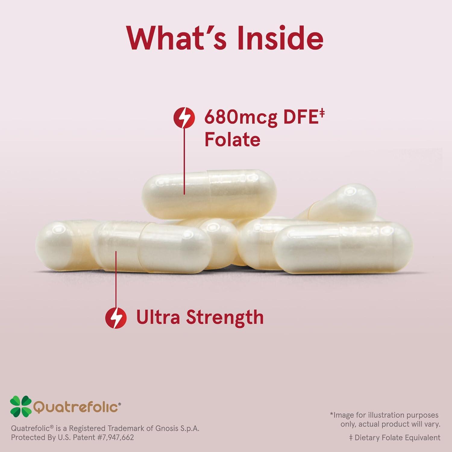 image:imageJarrow Formulas Methyl Folate Veggie Caps 1000 Mcg 100 Count Methyl Folate Supplement To Provide Folate 5MTHF Supplement NonGMO Gluten Free100 Count Pack of 1