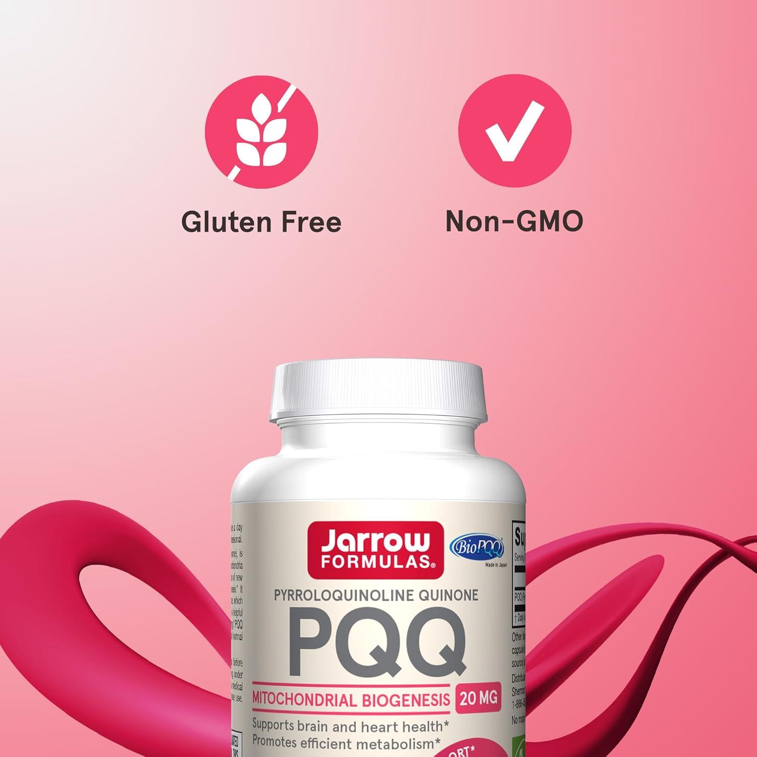 image:imageJarrow Formulas PQQ 20 mg Dietary Supplement Heart Brain and Metabolism Support 60 Veggie Capsules 60 Day SupplyUnflavored