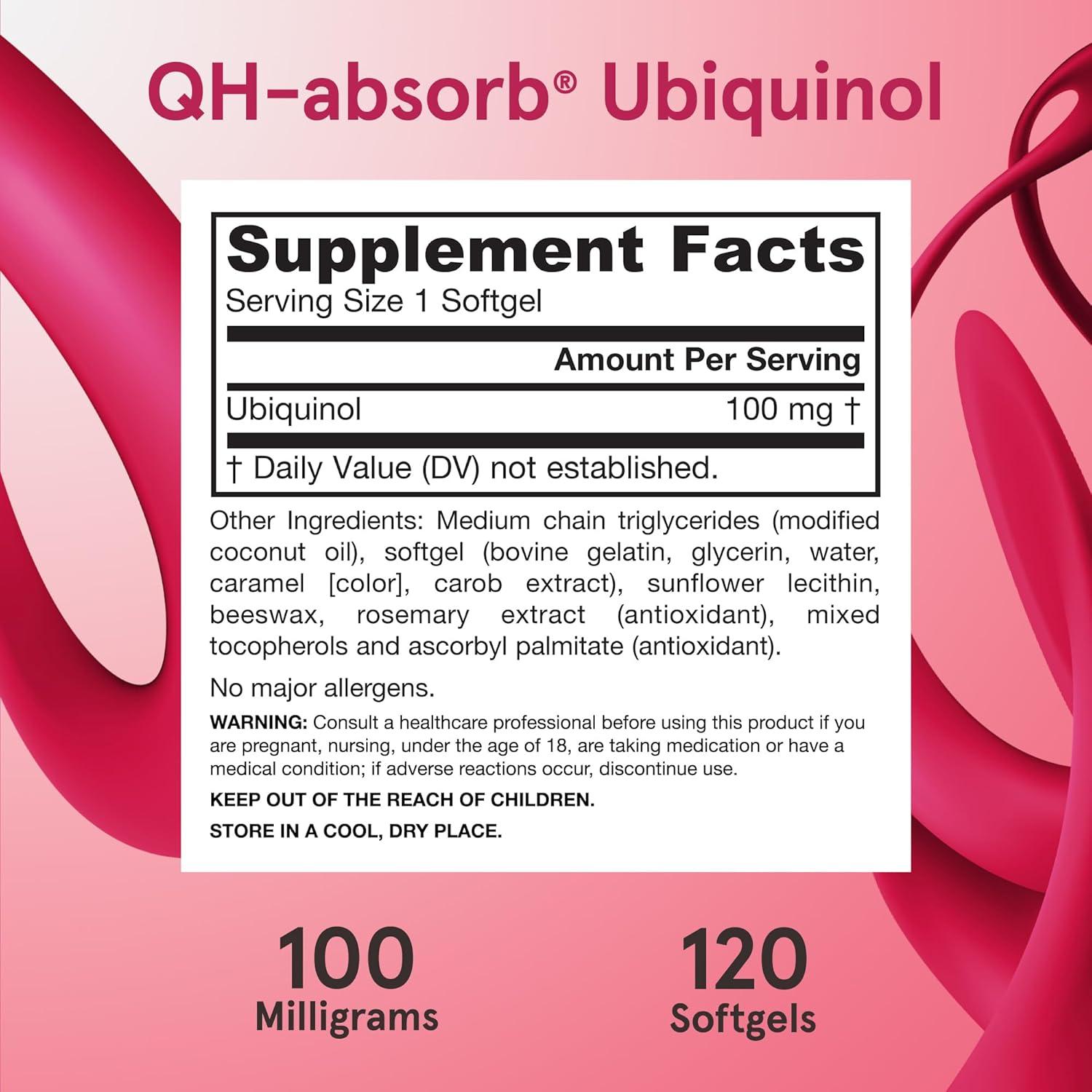 image:imageJarrow Formulas QHAbsorb Ubiquinol 100mg 120 Softgels High Absorption amp Active Antioxidant Form of CoQ10 Supports Mitochondrial Energy Production amp Healthy Cardiovascular Function120 count Pack of 1
