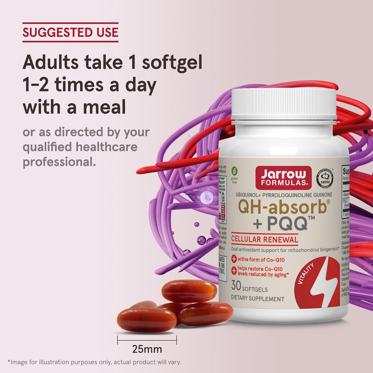 image:imageJarrow Formulas QHabsorb PQQ 30 Softgels Dietary Supplement Supports Mitochondrial Biogenesis Energy Production amp Cardiovascular Health Up to 30 Servings30 count Pack of 1