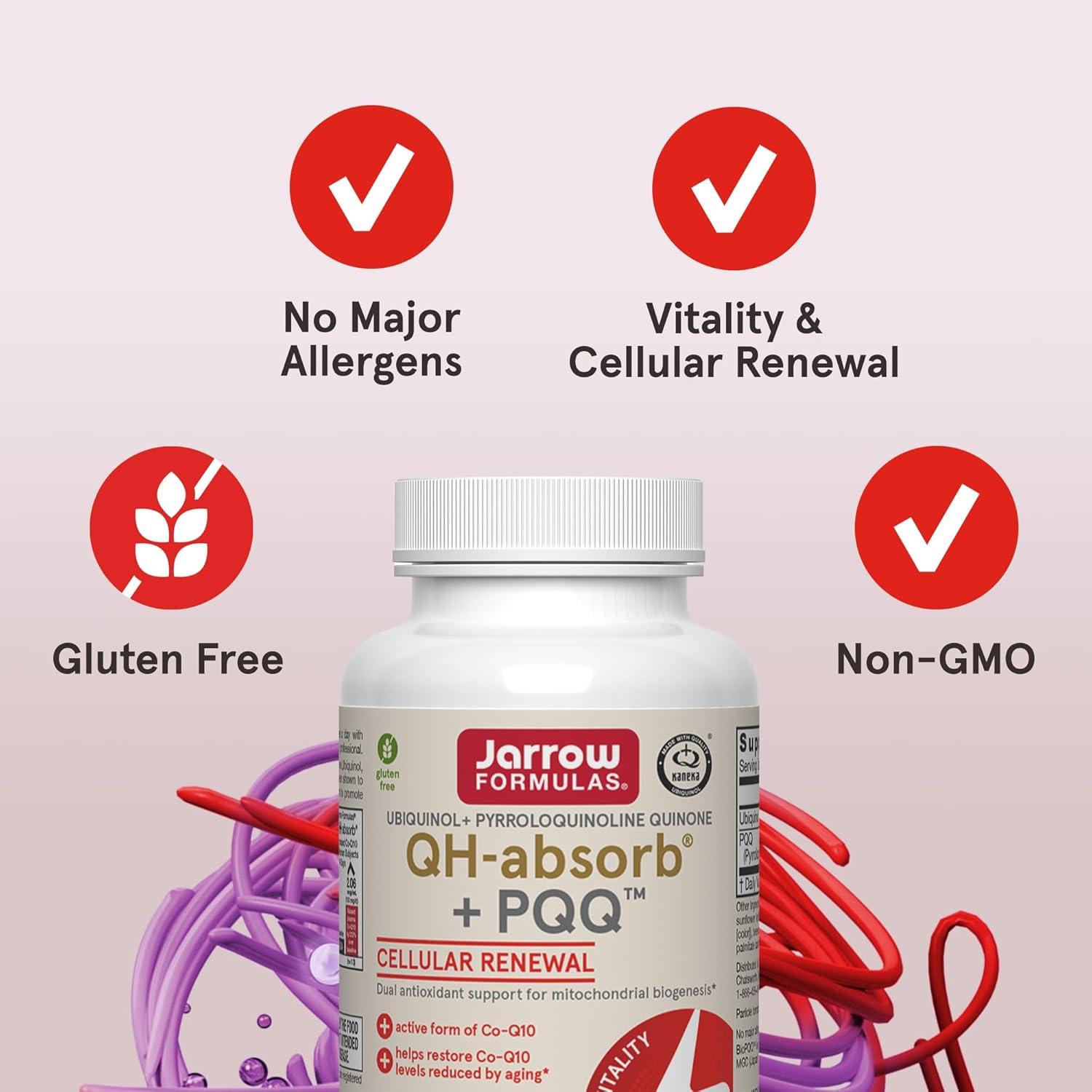 image:imageJarrow Formulas QHabsorb PQQ 30 Softgels Dietary Supplement Supports Mitochondrial Biogenesis Energy Production amp Cardiovascular Health Up to 30 Servings60 count Pack of 1