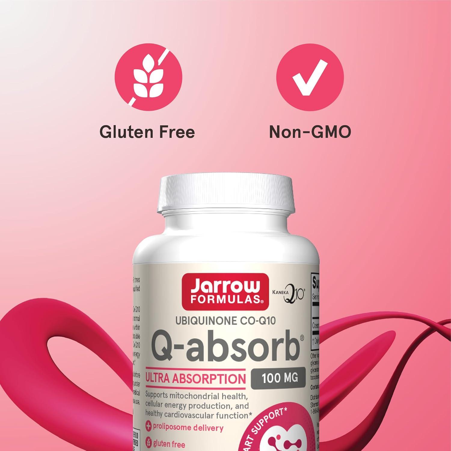 image:imageJarrow Formulas Qabsorb CoQ10 100 mg 60 Softgels Dietary Supplement Antioxidant Support for Mitochondrial Energy Production amp Cardiovascular Health Up to 60 ServingsUnflavored