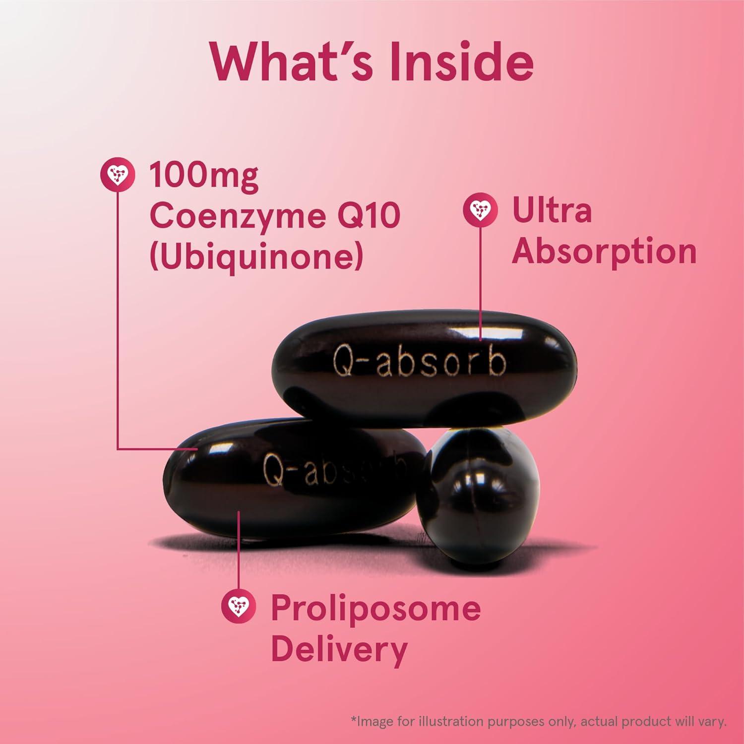 image:imageJarrow Formulas Qabsorb CoQ10 100 mg 60 Softgels Dietary Supplement Antioxidant Support for Mitochondrial Energy Production amp Cardiovascular Health Up to 60 ServingsUnflavored