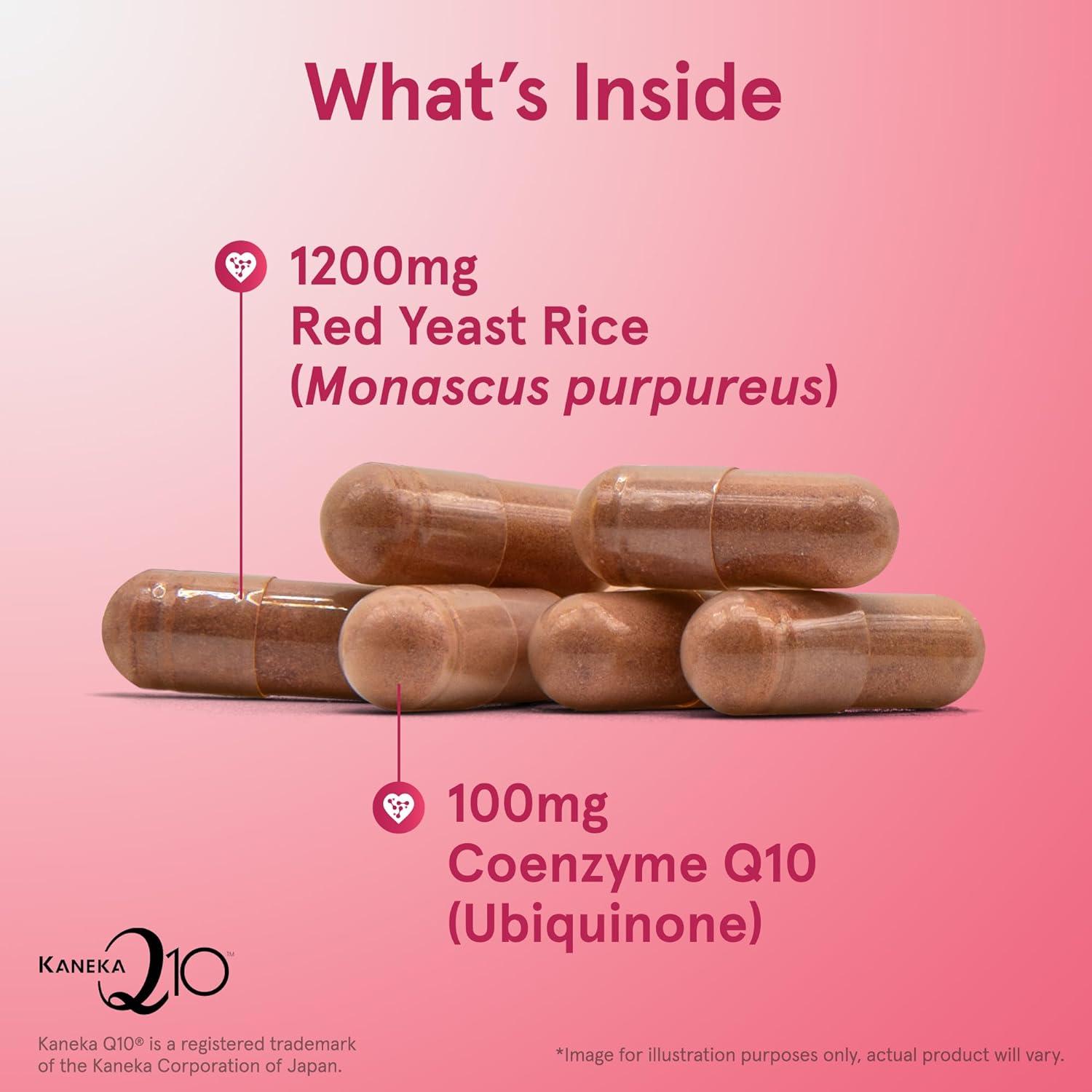 image:imageJarrow Formulas Red Yeast Rice 1200 mg amp CoQ10 100 mg Per Serving 120 Veggie Caps 60 Servings Herbal Heart Health Dietary Supplement Supports Cardiovascular amp Cellular Health Vegan60 Servings Pack of 1
