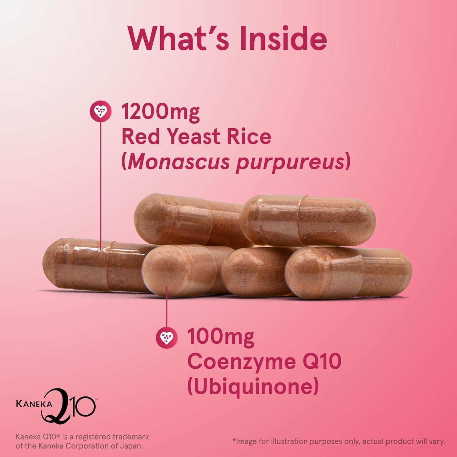 image:imageJarrow Formulas Red Yeast Rice 1200 mg amp CoQ10 100 mg Per Serving 120 Veggie Caps 60 Servings Herbal Heart Health Dietary Supplement Supports Cardiovascular amp Cellular Health Vegan120 Count Pack of 2