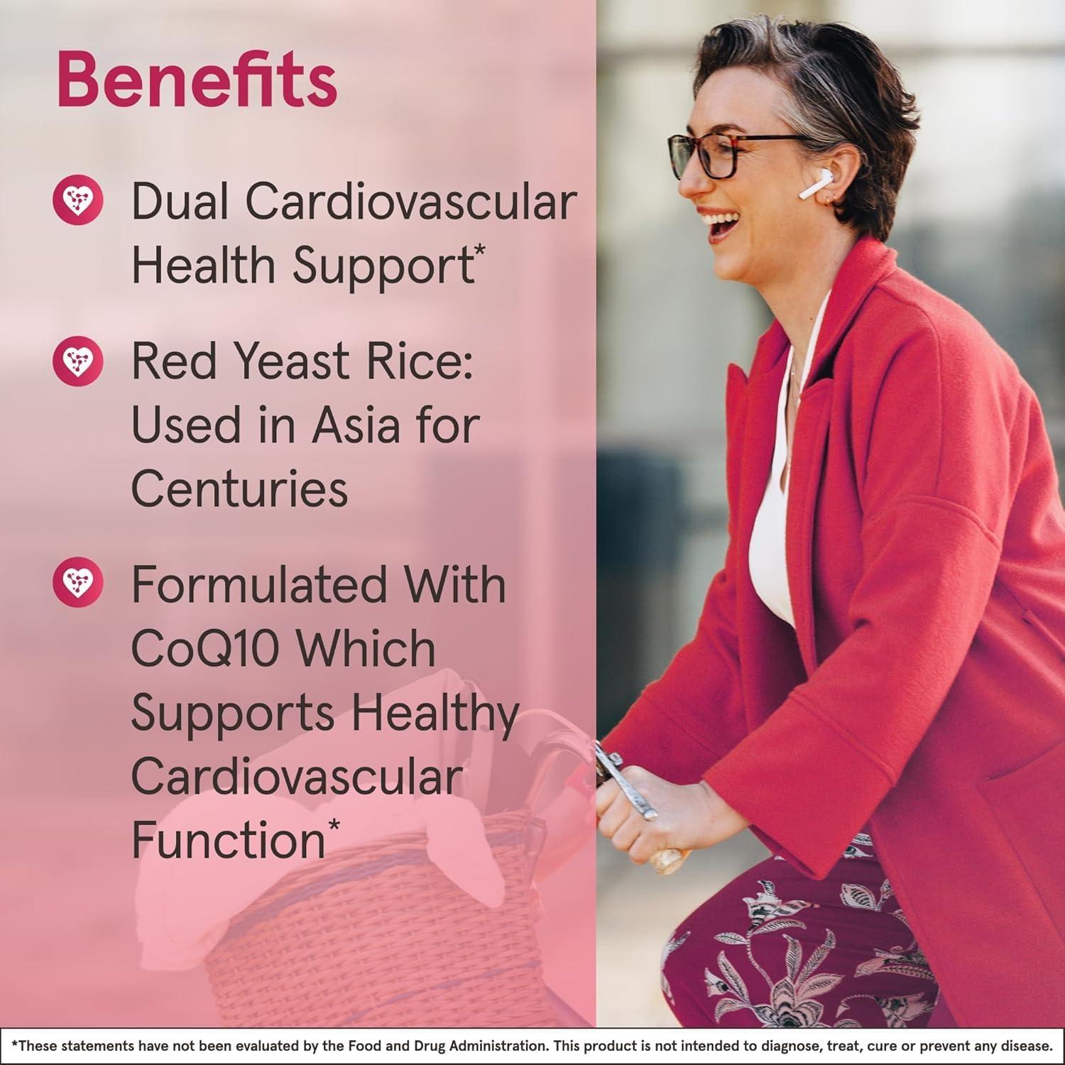 image:imageJarrow Formulas Red Yeast Rice 1200 mg amp CoQ10 100 mg Per Serving 120 Veggie Caps 60 Servings Herbal Heart Health Dietary Supplement Supports Cardiovascular amp Cellular Health Vegan120 Count Pack of 2