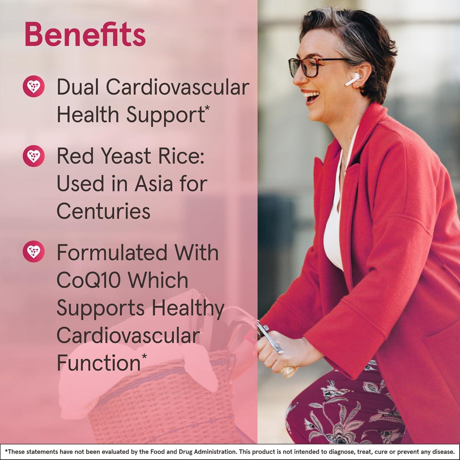 image:imageJarrow Formulas Red Yeast Rice 1200 mg amp CoQ10 100 mg Per Serving 120 Veggie Caps 60 Servings Herbal Heart Health Dietary Supplement Supports Cardiovascular amp Cellular Health Vegan60 Servings Pack of 1