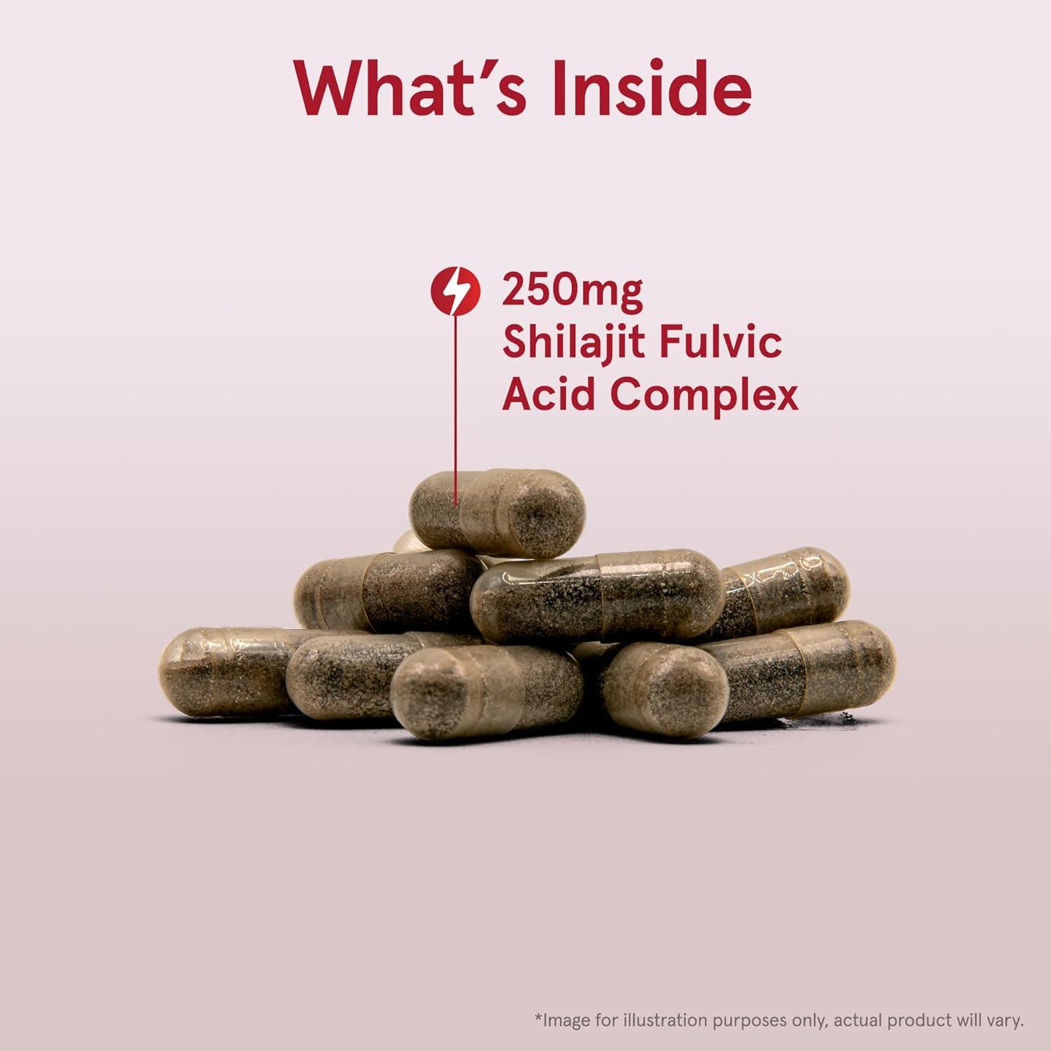 image:imageJarrow Formulas Shilajit 250 mg Dietary Supplement Shilajit Acid Complex for Cellular Energy Production 60 Veggie Capsules 60 Day Supply60 Count Pack of 1