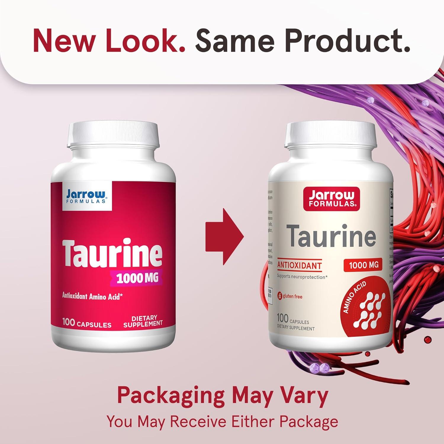 image:imageJarrow Formulas Taurine 1000 mg Dietary Supplement Amino Acid Supplement for Brain Health Support 100 Capsules 100 Day Supply100 Count Pack of 1