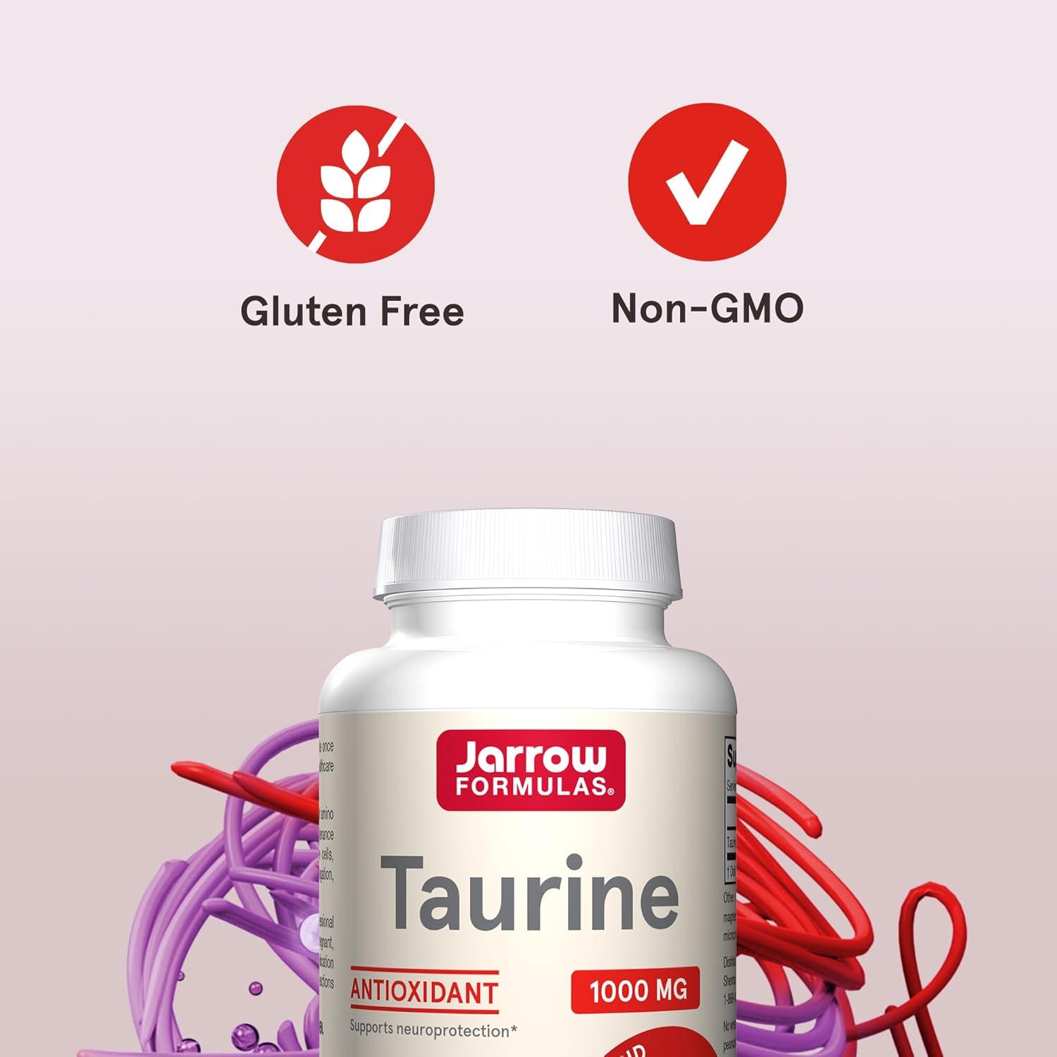 image:imageJarrow Formulas Taurine 1000 mg Dietary Supplement Amino Acid Supplement for Brain Health Support 100 Capsules 100 Day Supply100 Count Pack of 2