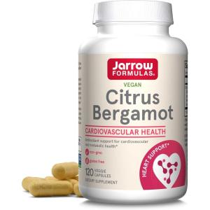 Jarrow Formulas Citrus Bergamot Supplement 500 mg – 60 Servings (Veggie Caps) – Antioxidant Support for Cardiovascular & Metabolic Health – Dietary Supplement – Vegan Gluten-Free- Use with QH-Absorb(Unflavored)