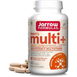 Jarrow Formulas Men’s Multi+ Multivitamins, Multivitamin for Men, 60 Tablets, 30 Day Supply