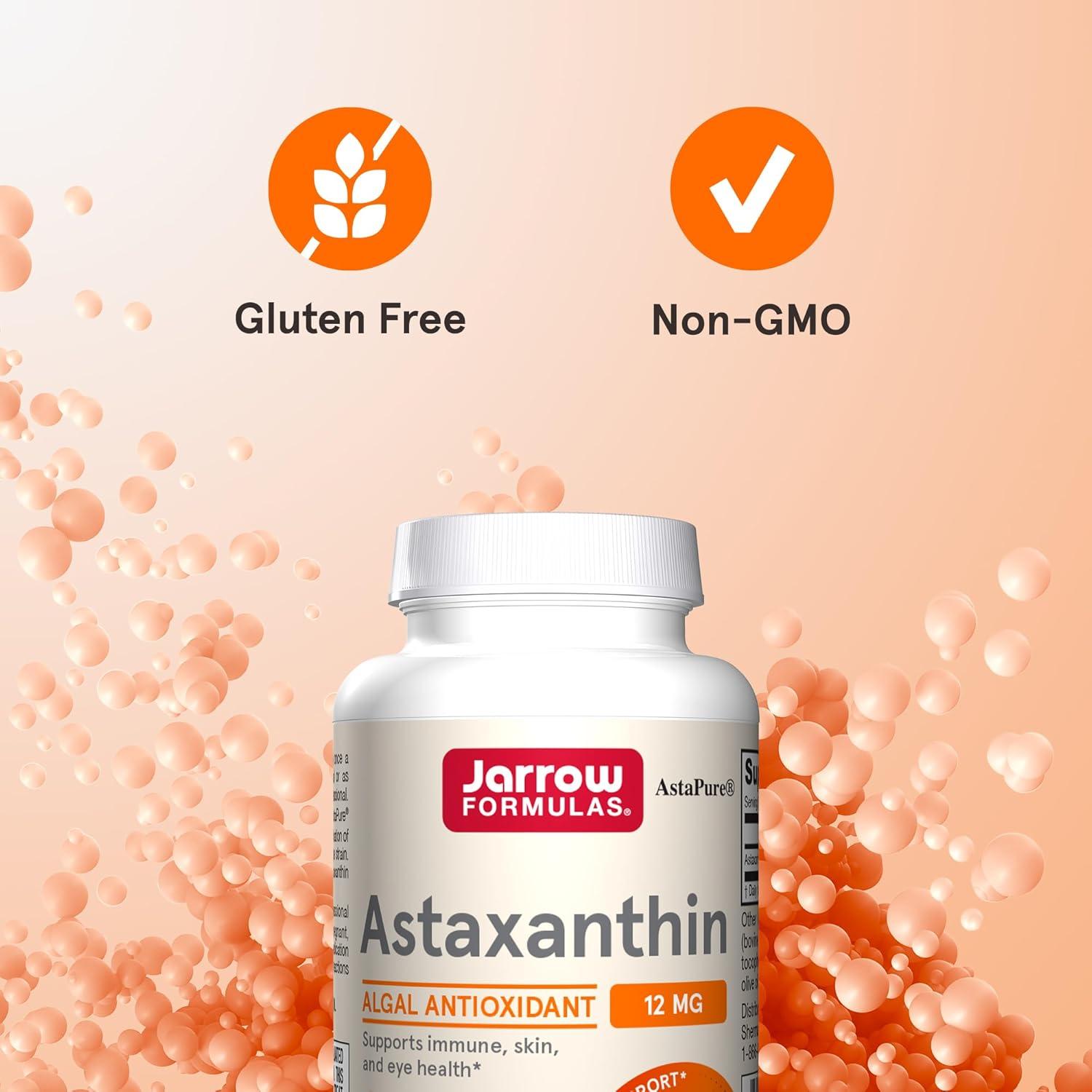 image:imageJarrow Formulas Astaxanthin 12 mg Dietary Supplement Antioxidant Support for Immune and Eye Health 30 Softgels 30 Day SupplyUnflavored