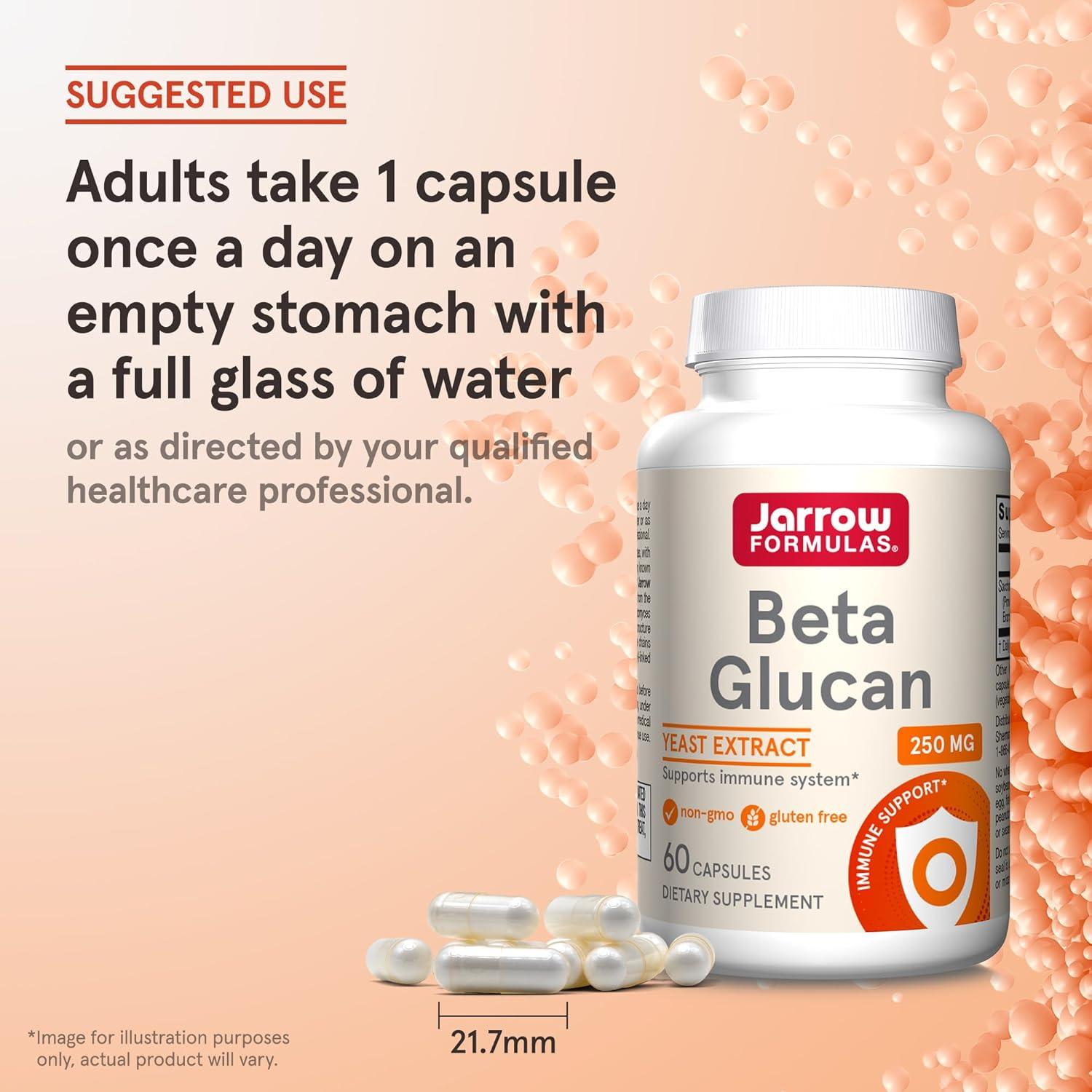 image:imageJarrow Formulas Beta Glucan Dietary Supplement Immune Support for Immune Health 60 Capsules 60 Day Supply