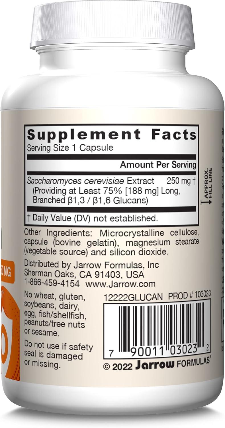 image:imageJarrow Formulas Beta Glucan Dietary Supplement Immune Support for Immune Health 60 Capsules 60 Day Supply