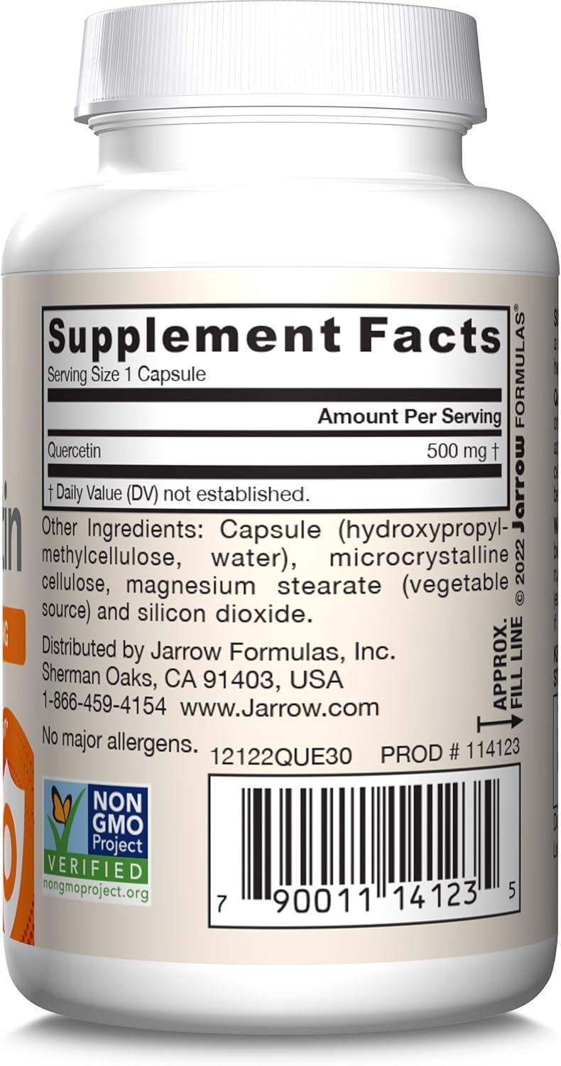 image:imageJarrow Formulas Quercetin 500mg Capsules 200 Veggie Caps Supports Antioxidant Status Cardiovascular Health amp Immune Health 200 ServingsUnflavored