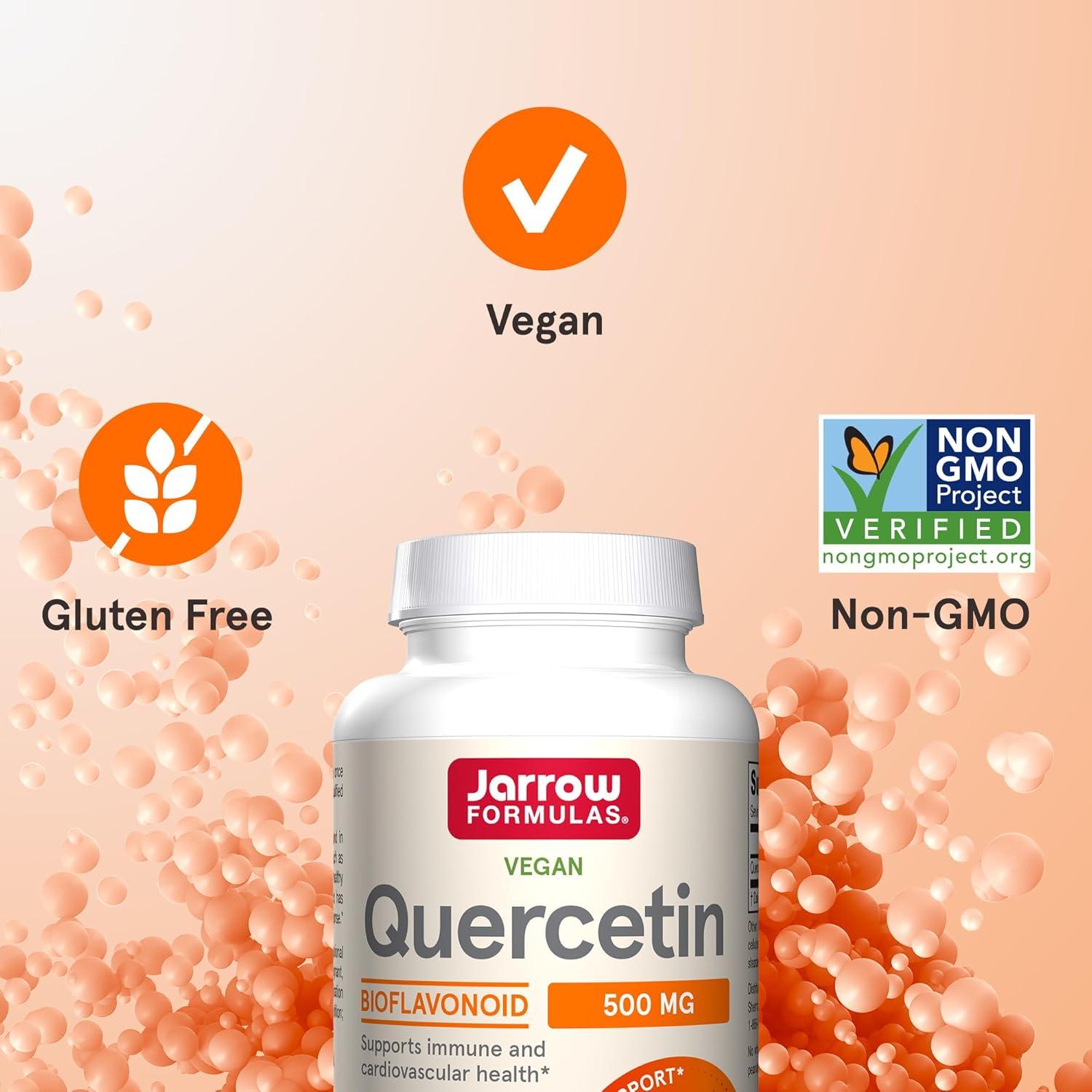 image:imageJarrow Formulas Quercetin 500mg Capsules 200 Veggie Caps Supports Antioxidant Status Cardiovascular Health amp Immune Health 200 ServingsUnflavored