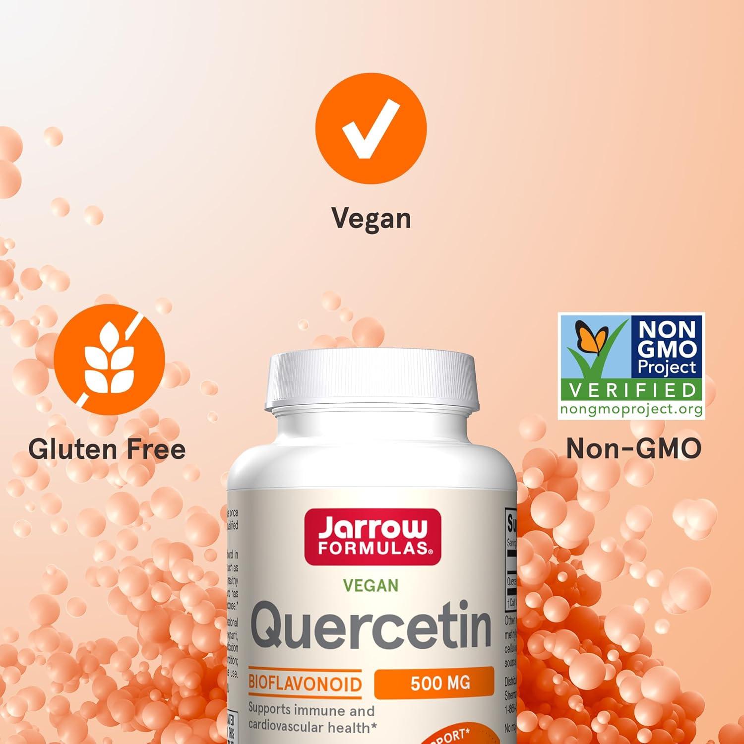 image:imageJarrow Formulas Quercetin 500mg Capsules 200 Veggie Caps Supports Antioxidant Status Cardiovascular Health amp Immune Health 200 ServingsUnflavored